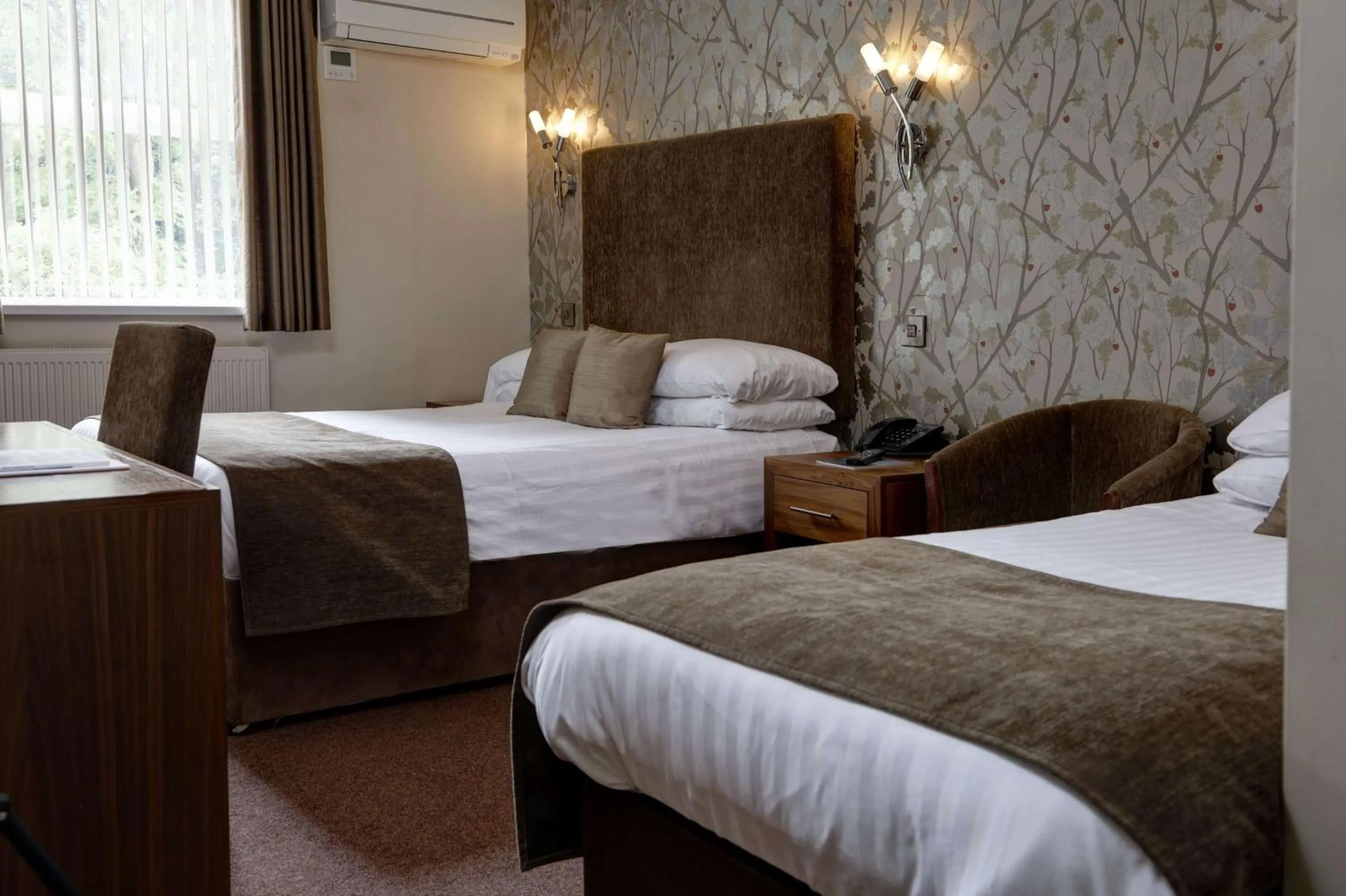 Bedroom, Bed in Oaklands Hall Hotel Sure Hotel Collection by Best Western