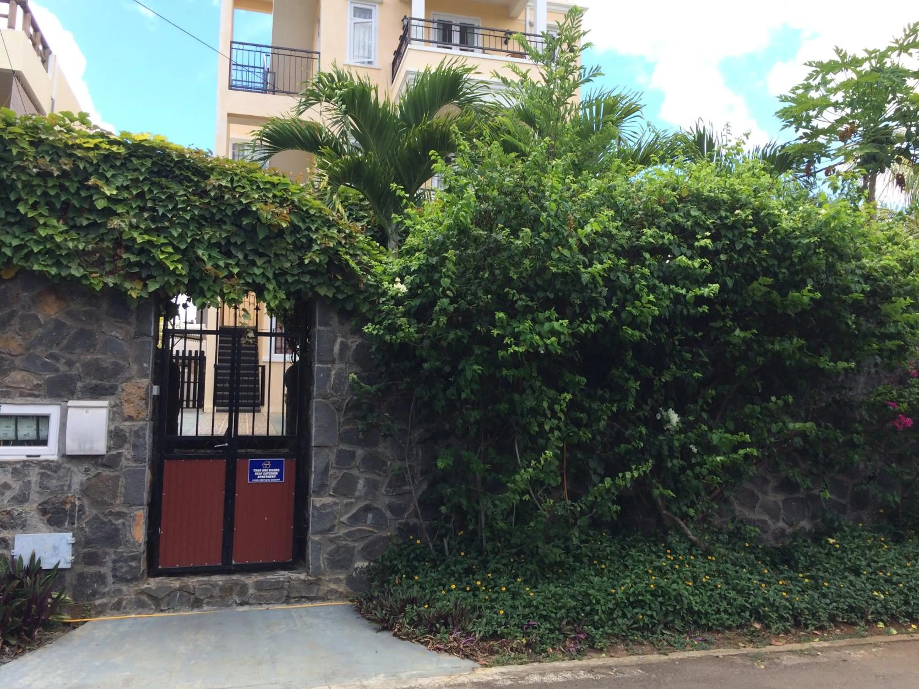 Facade/entrance in Trou Aux Biches Self Catering Apartment