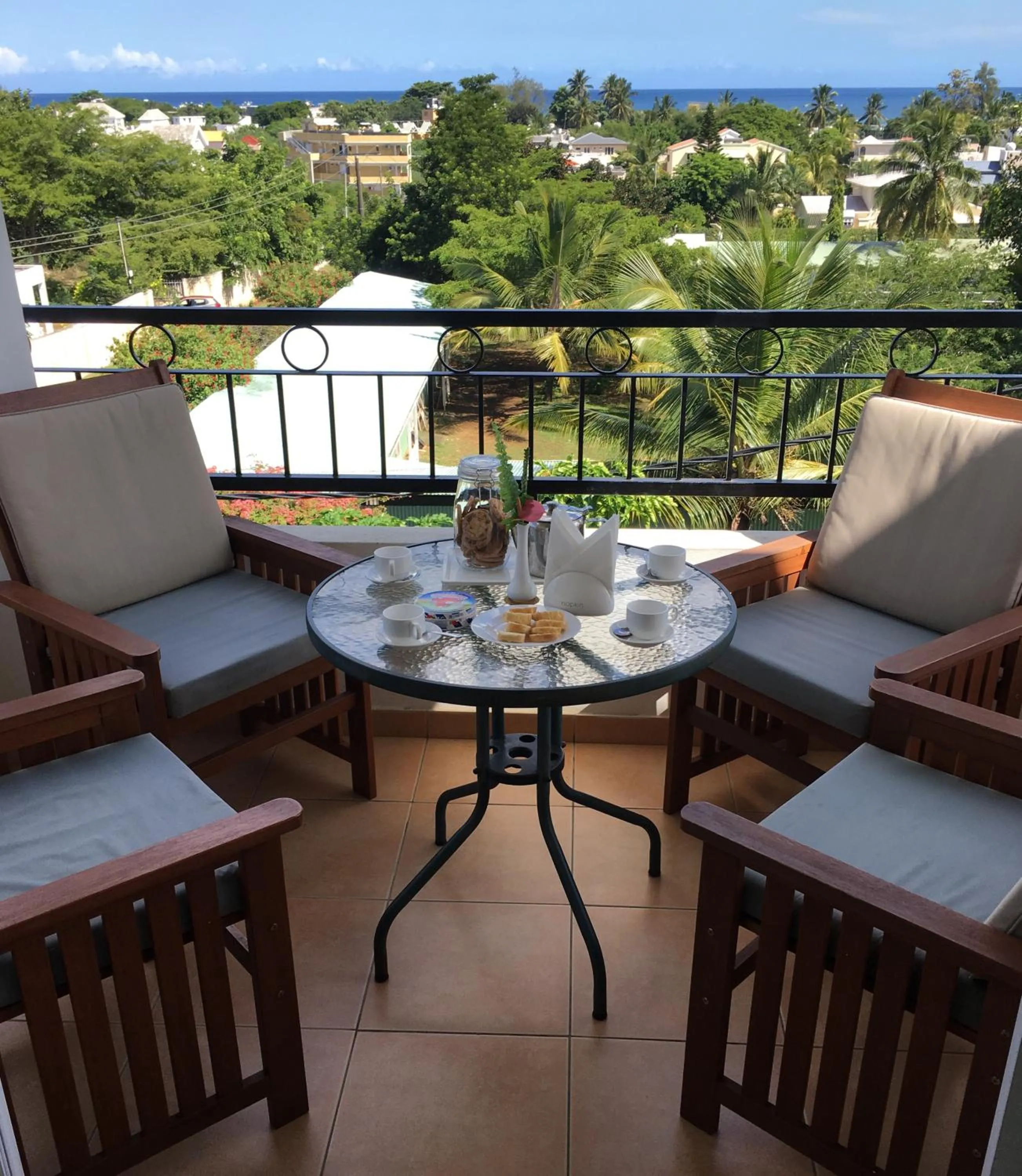 Balcony/Terrace in Trou Aux Biches Self Catering Apartment