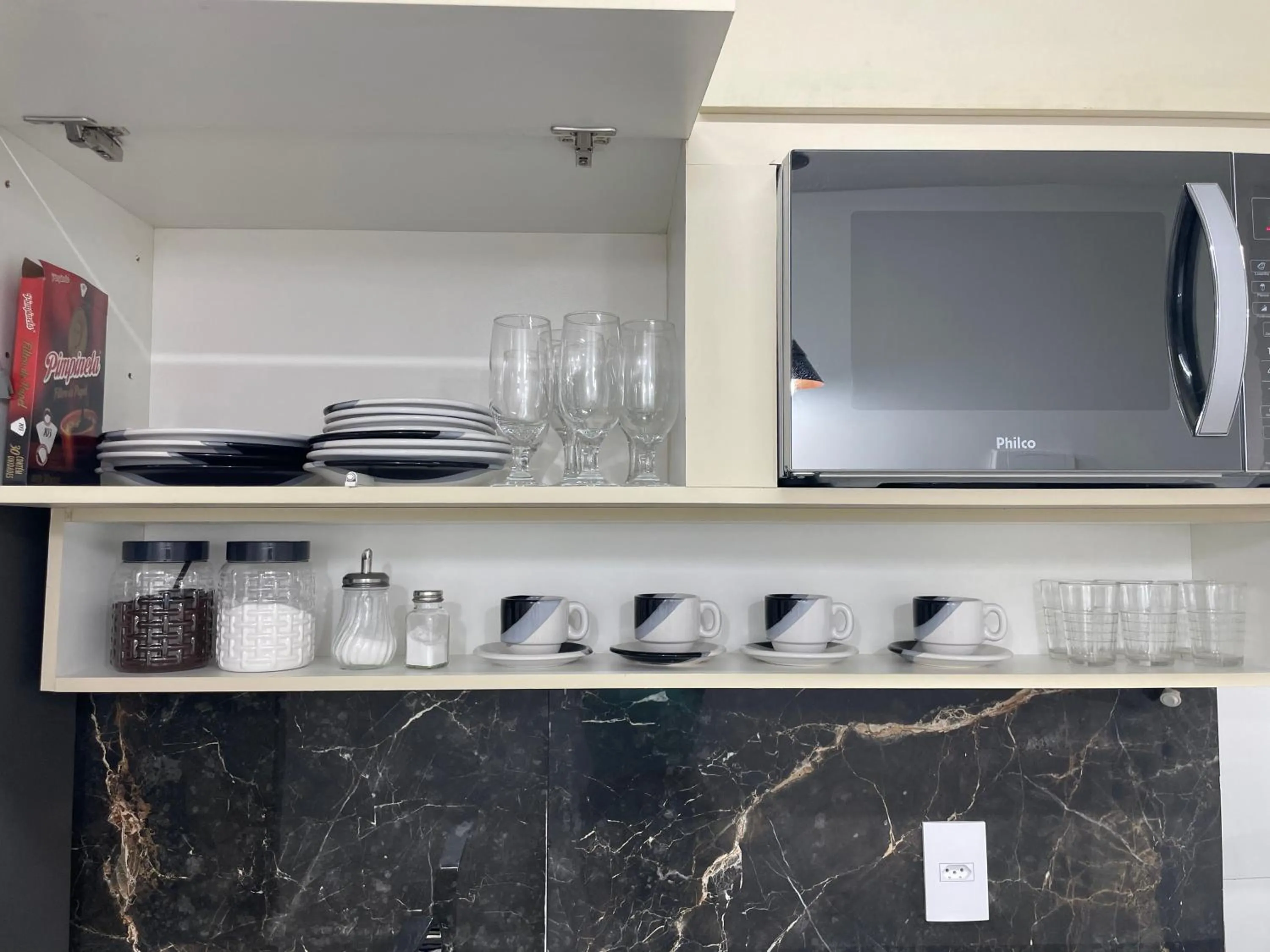 Kitchen or kitchenette in Apartamento em Copacabana