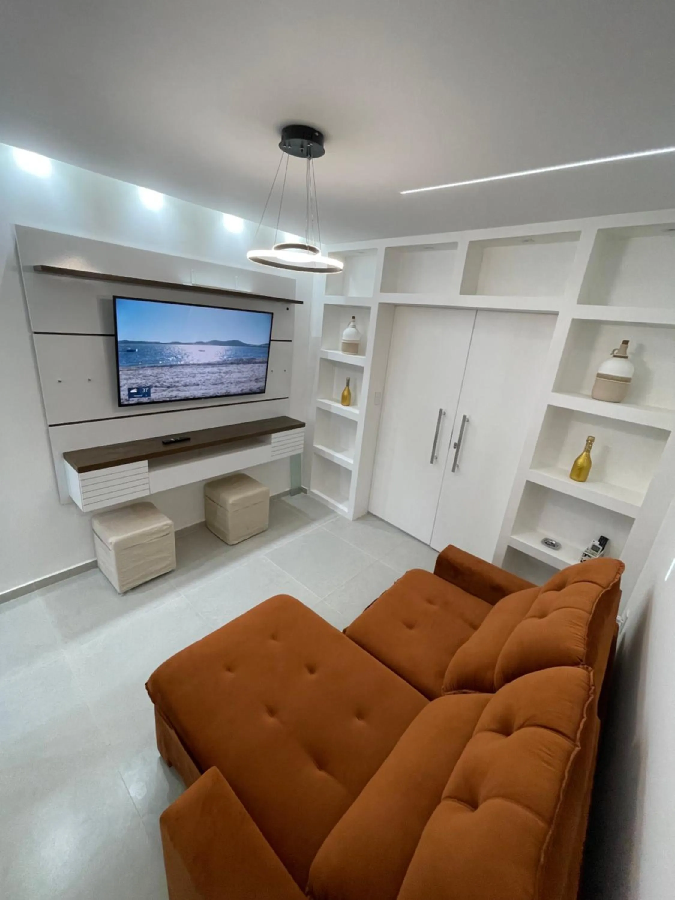 Living room in Apartamento em Copacabana
