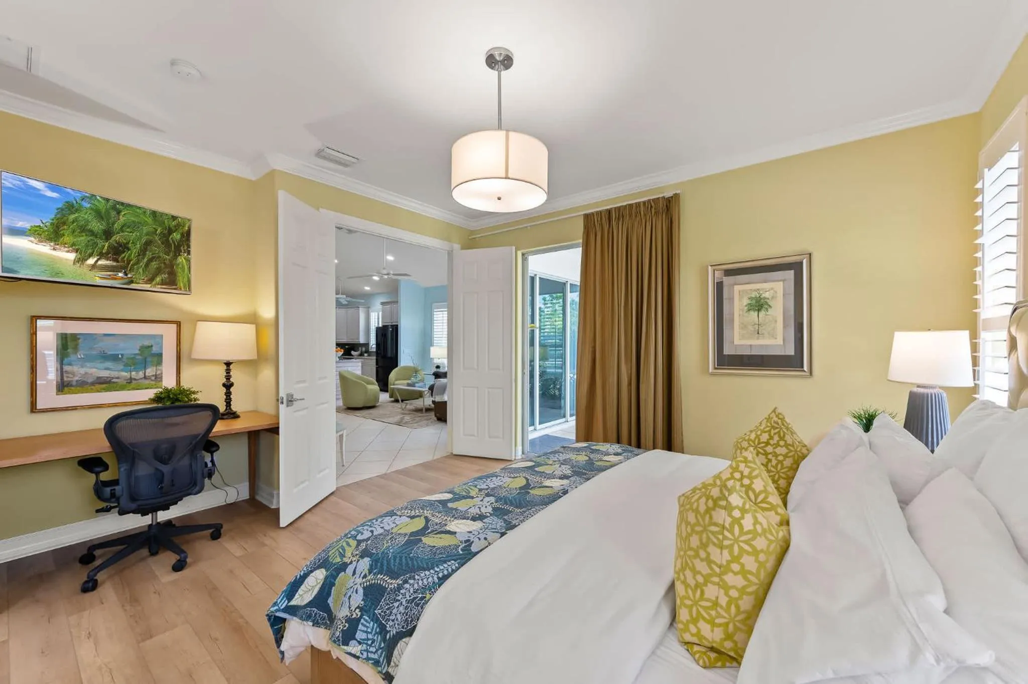 Bed in Neapolitan Vacation Rental