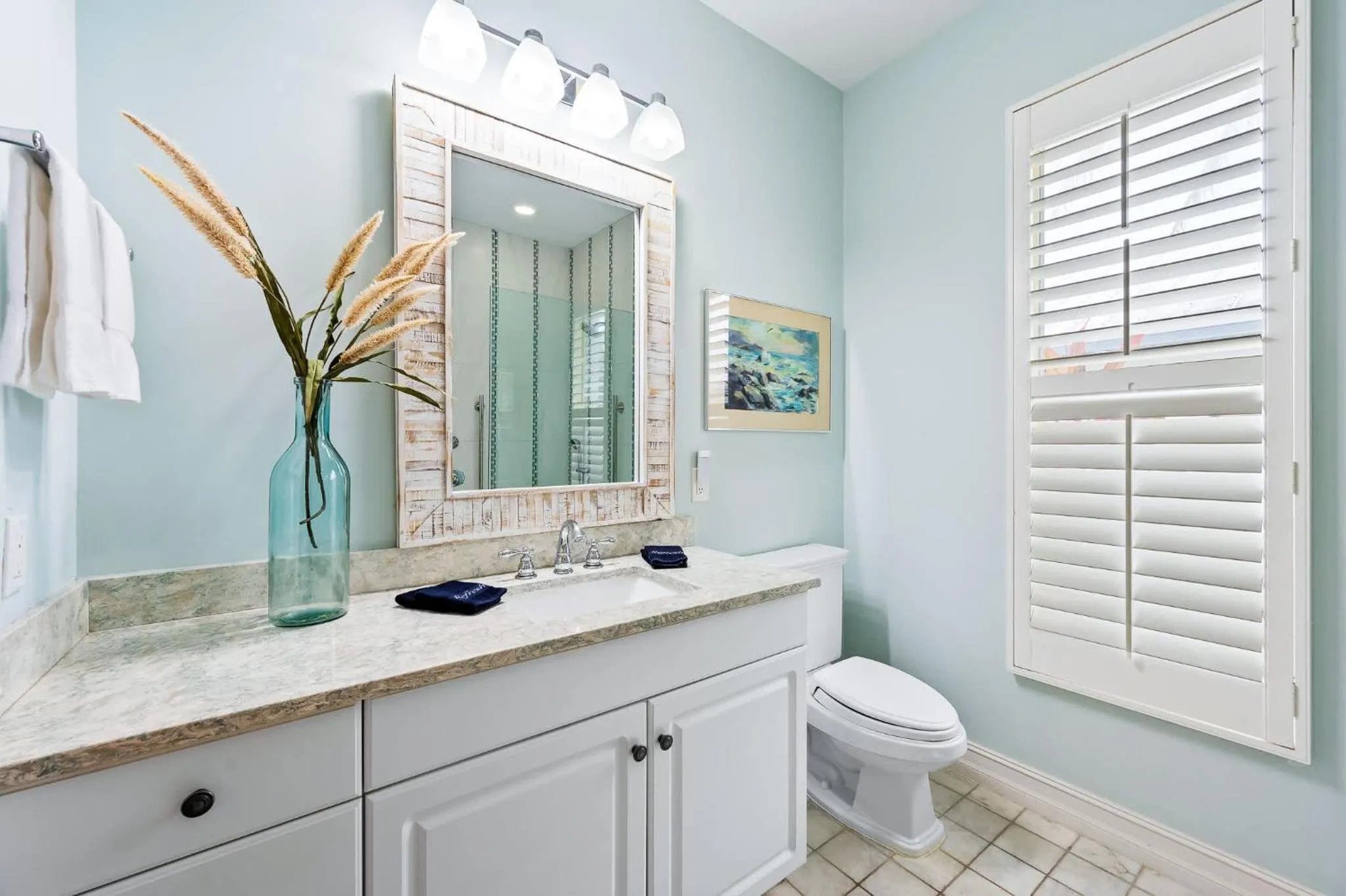 Shower in Neapolitan Vacation Rental