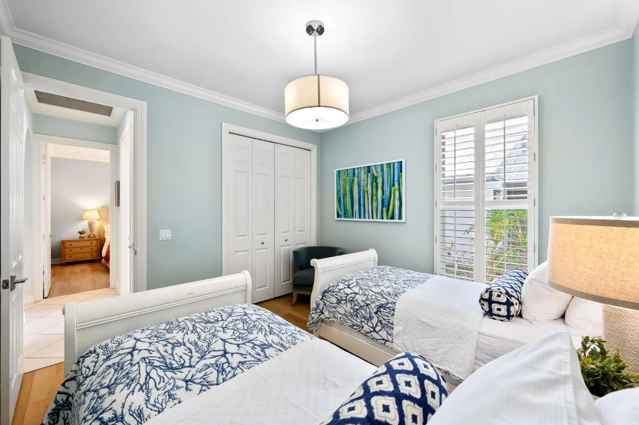 Bed in Neapolitan Vacation Rental