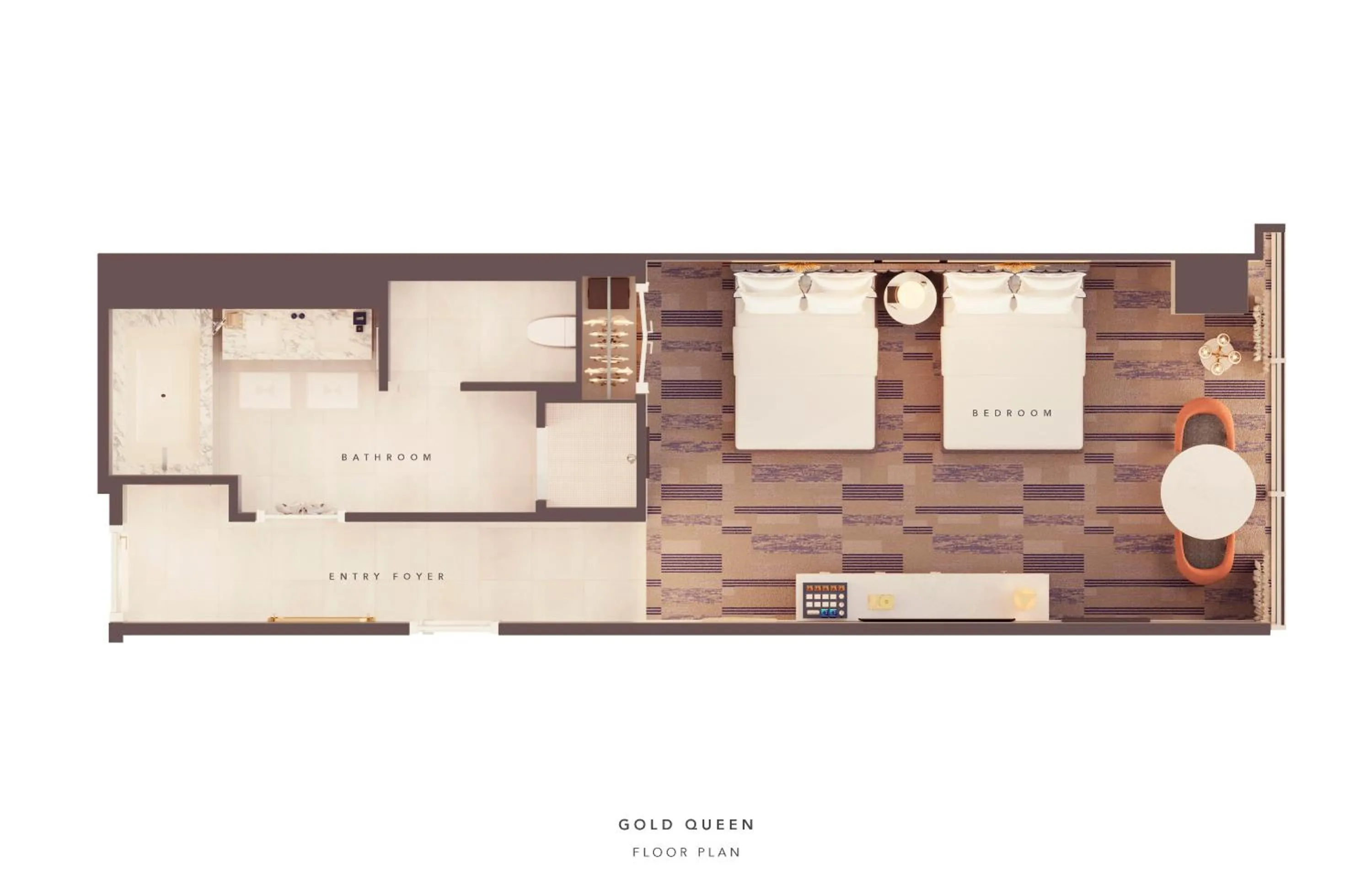 Floor plan in Fontainebleau Las Vegas