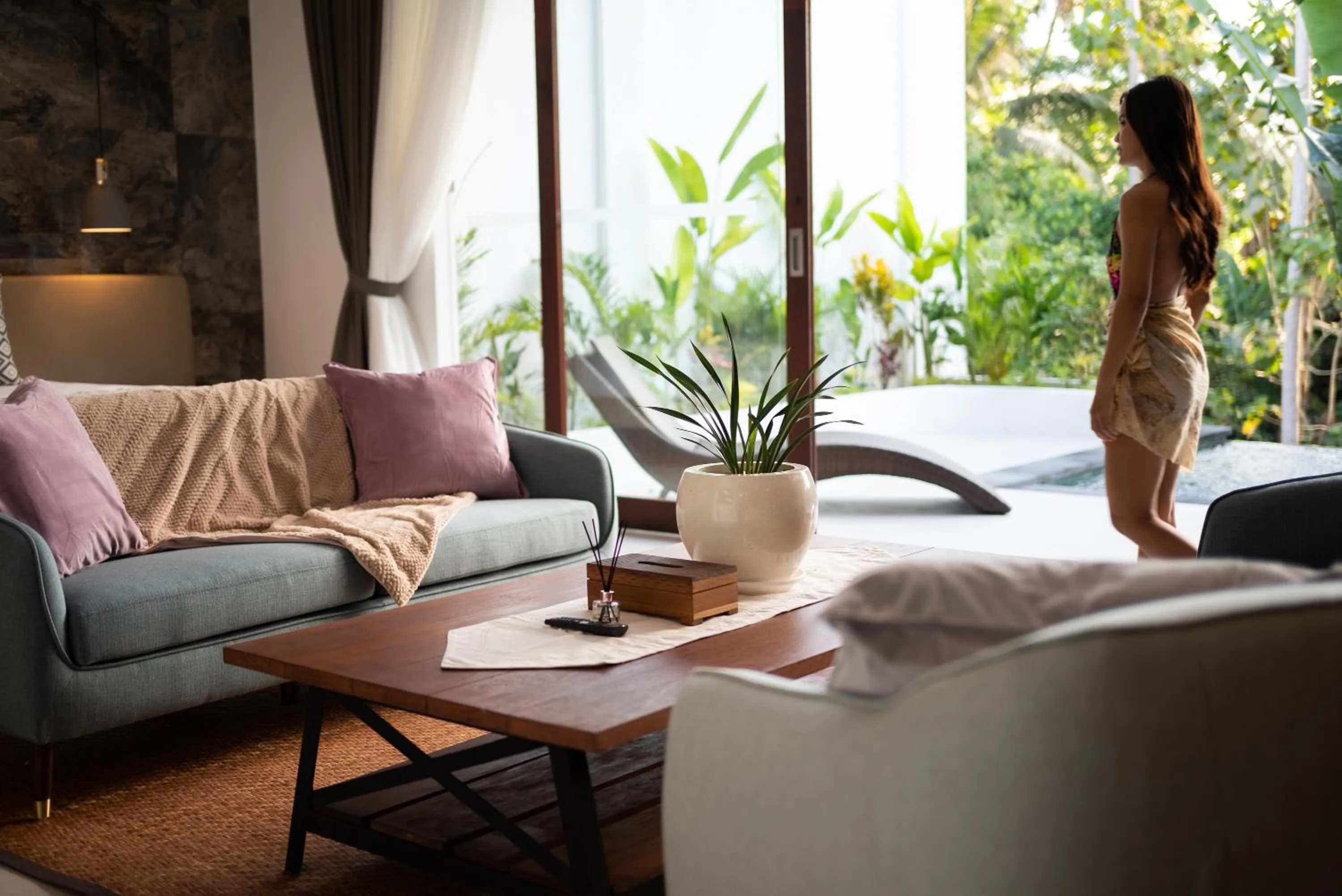 Living room in The Studios Ubud-Adult Only