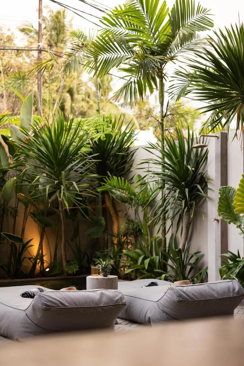 Garden view in The Konkret Lombok