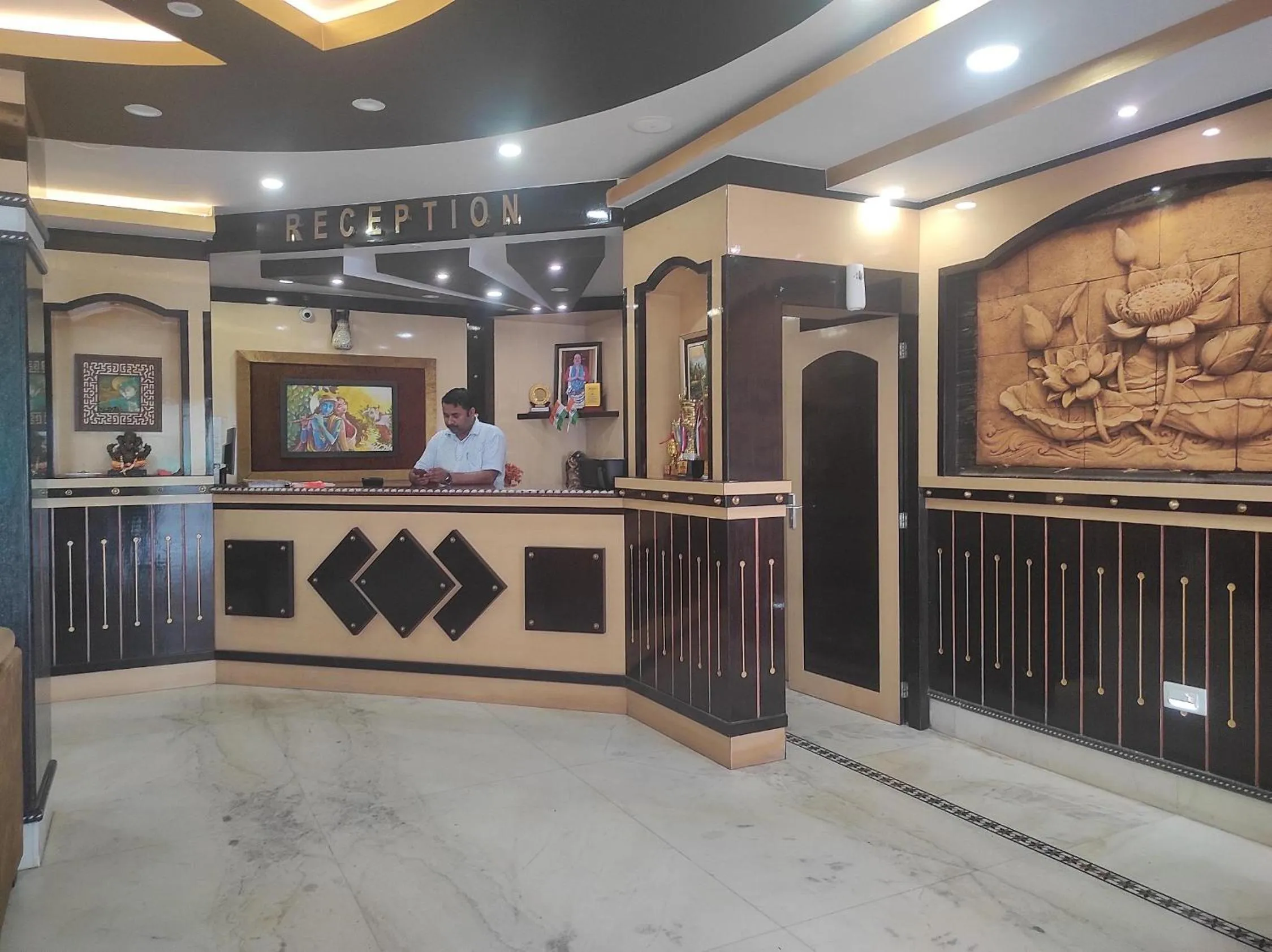 Lobby or reception in Hotel Rising Sun