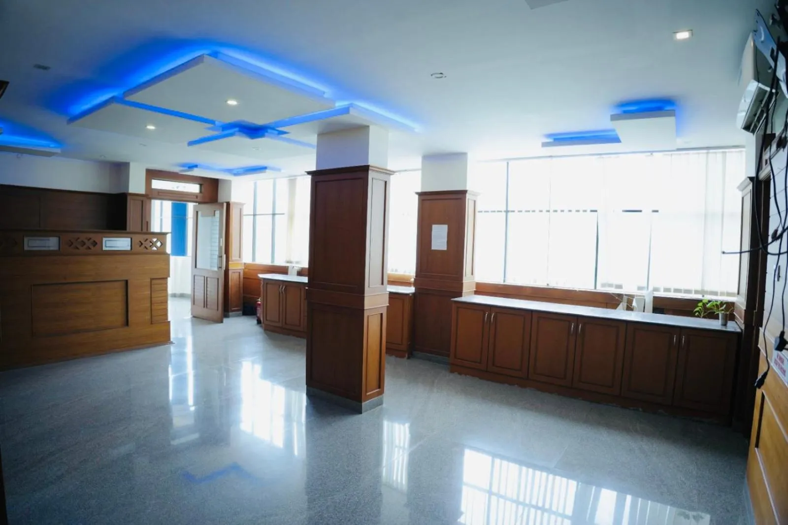 Lobby or reception in Padmatheertham Inn