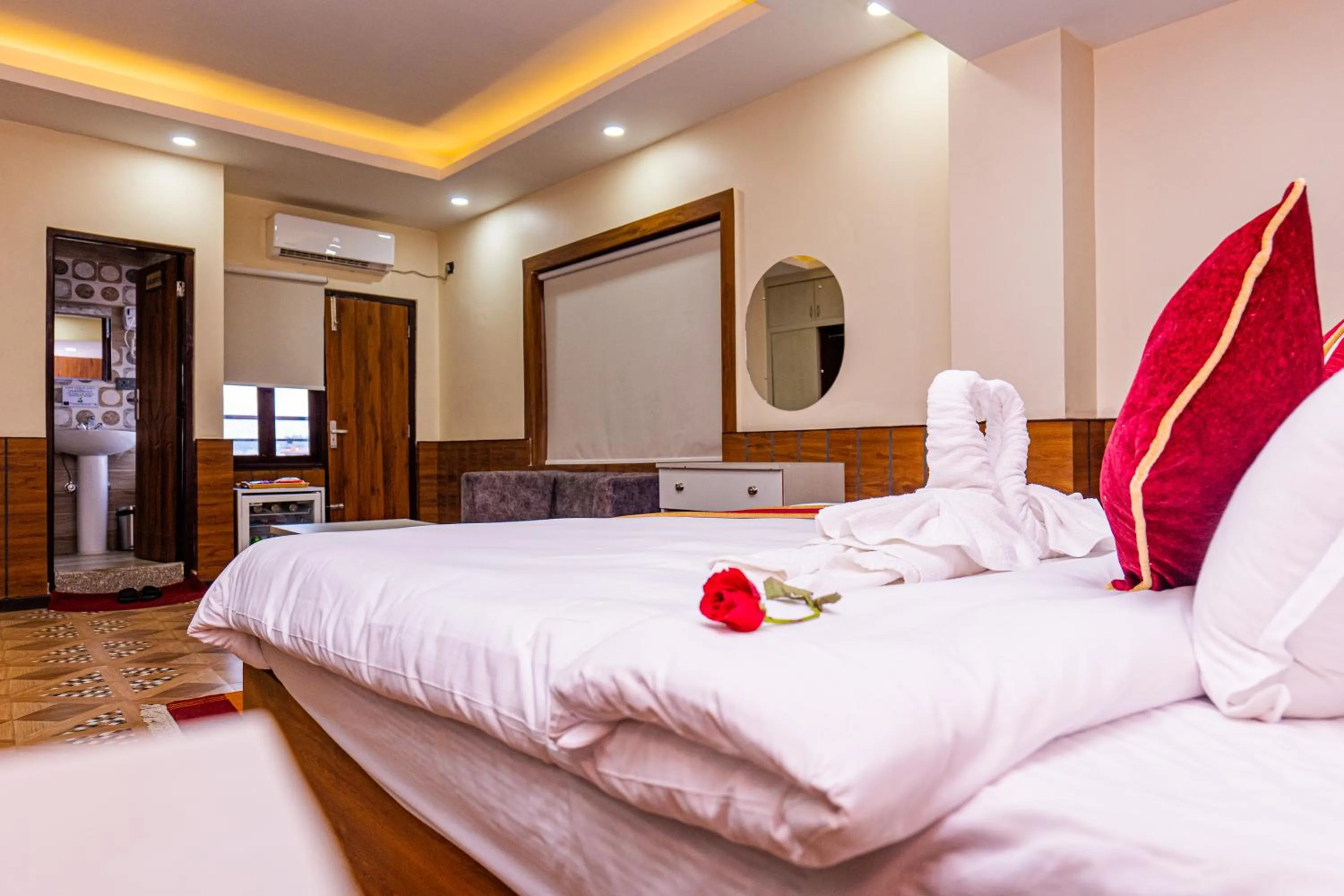 Bed in Hotel Palazzo