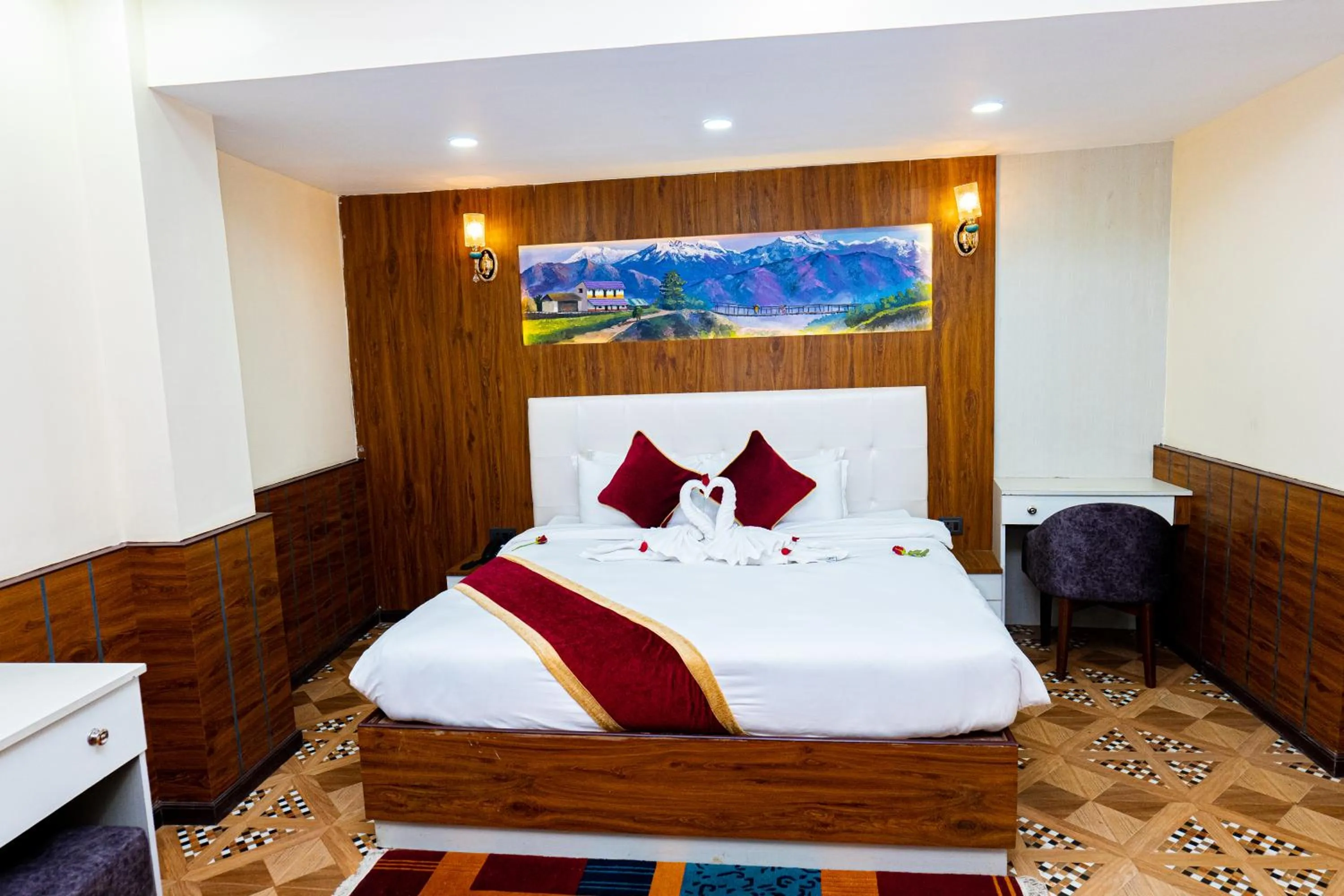 Bed in Hotel Palazzo