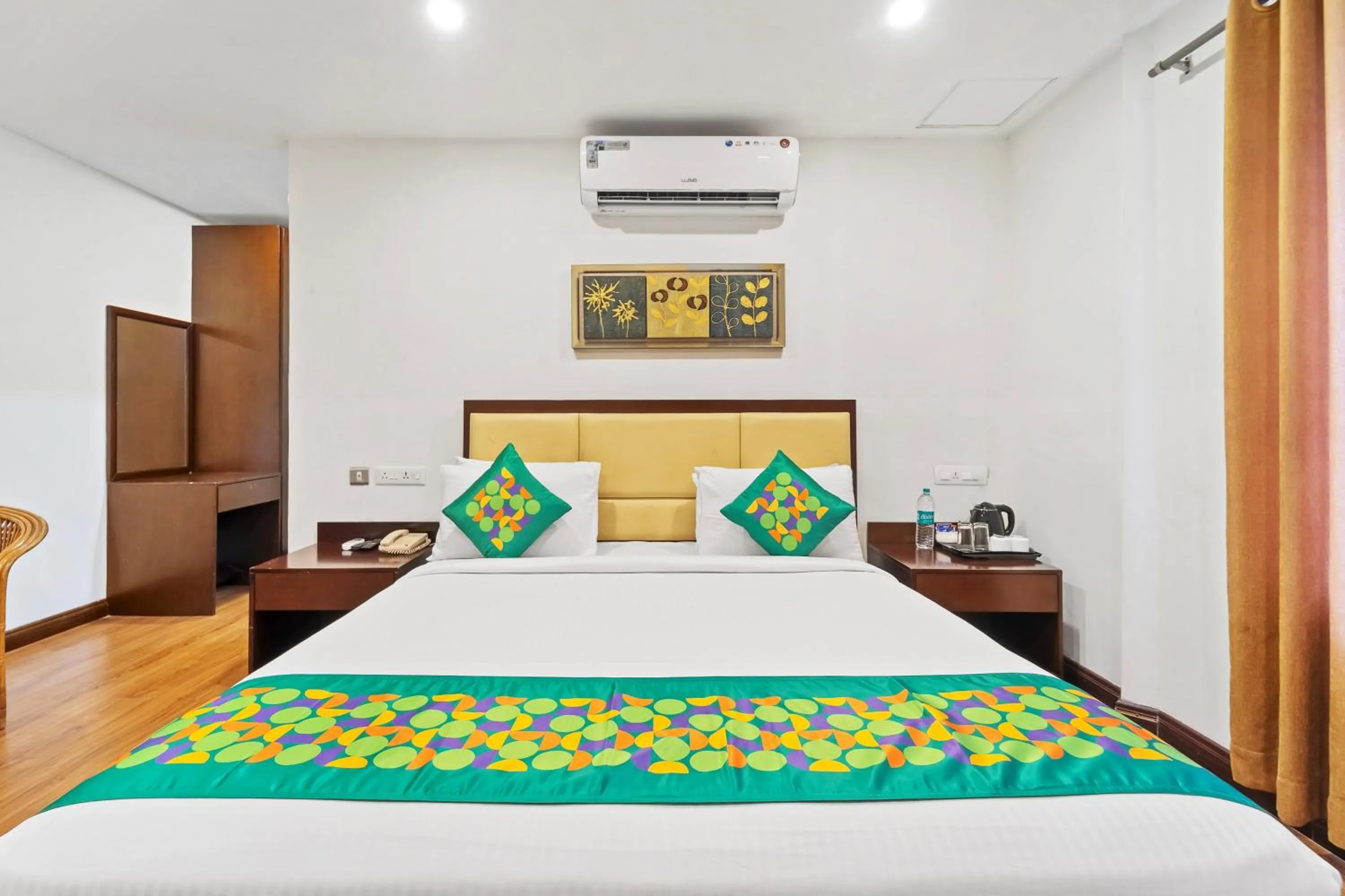 Bedroom, Bed in Treebo Adrak