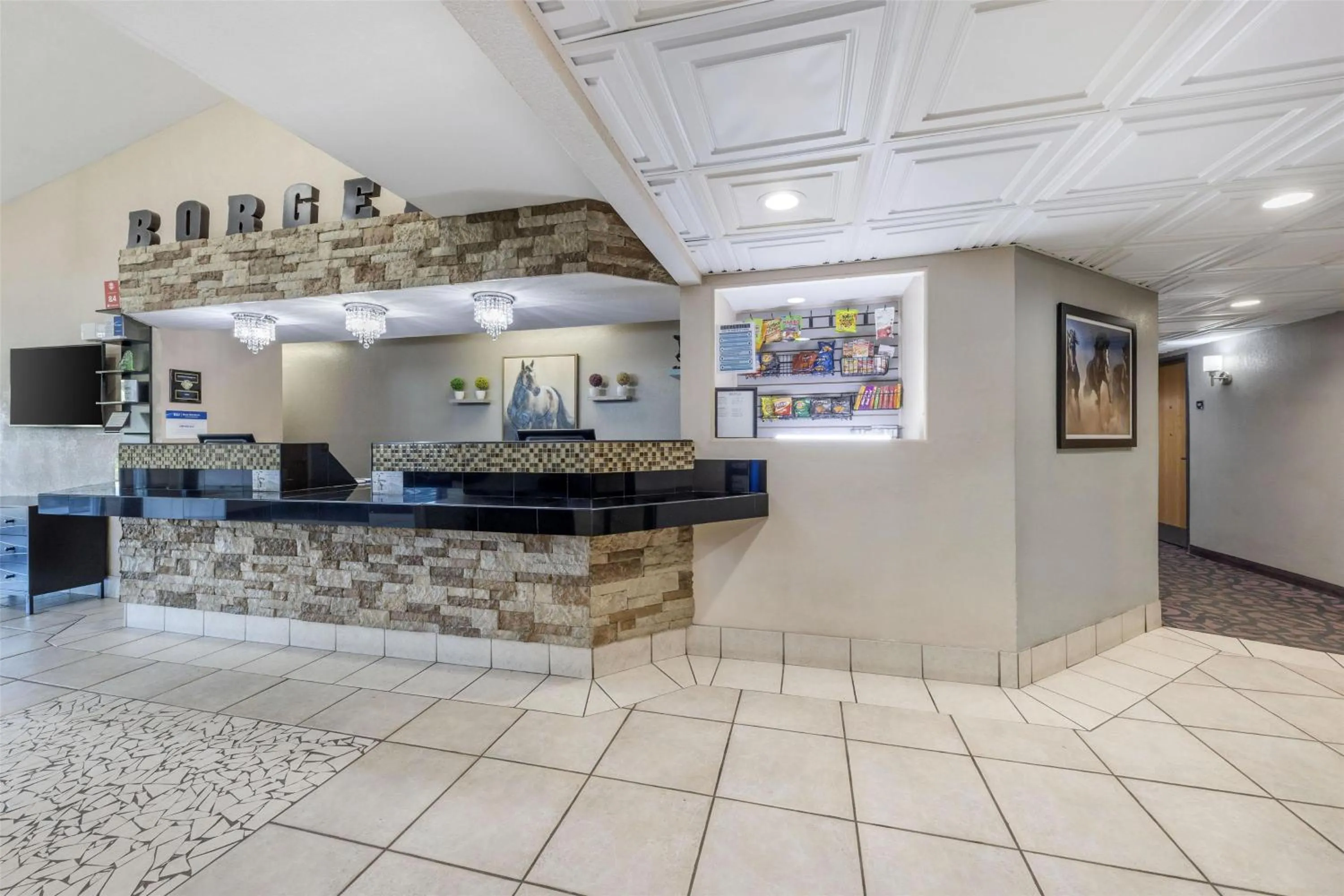 Lobby or reception in Best Western Borger Inn