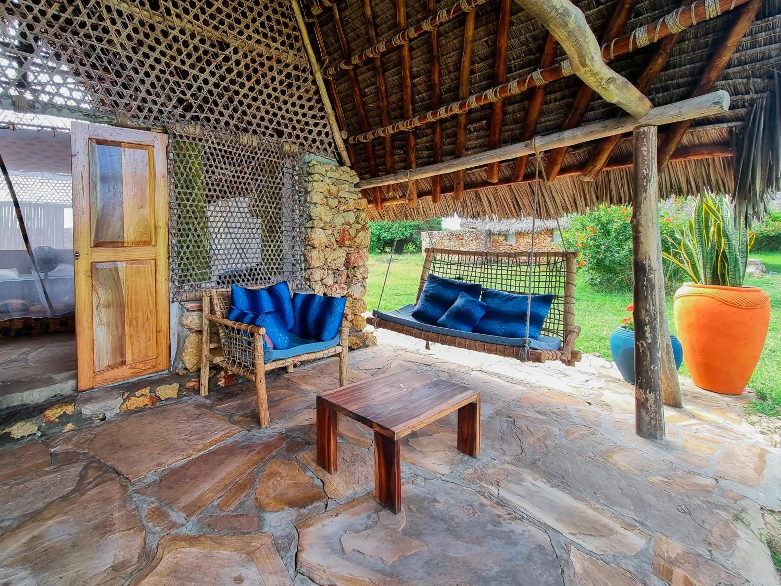 Patio in Pangani Cliffs Lodge