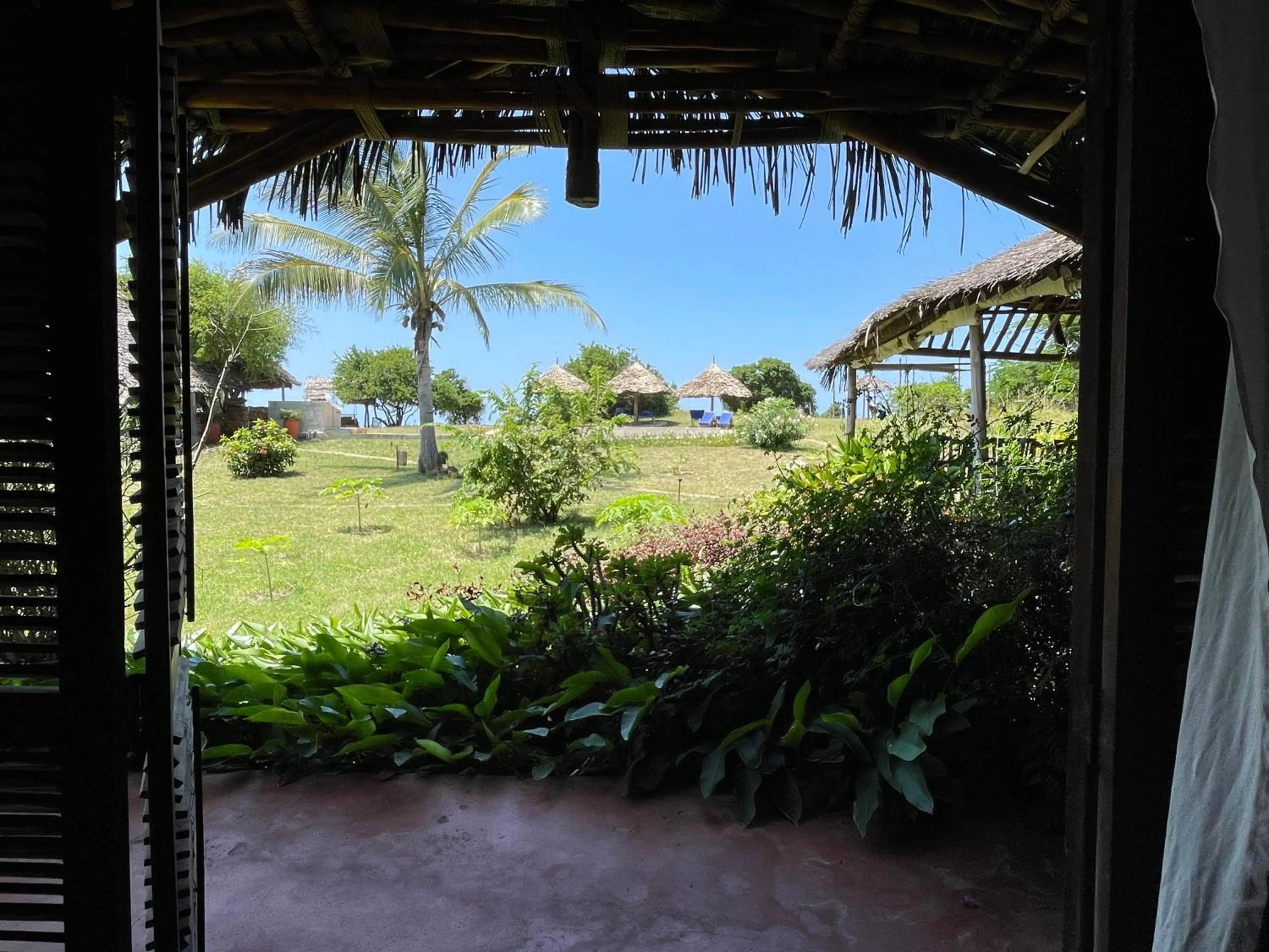 Garden view in Pangani Cliffs Lodge