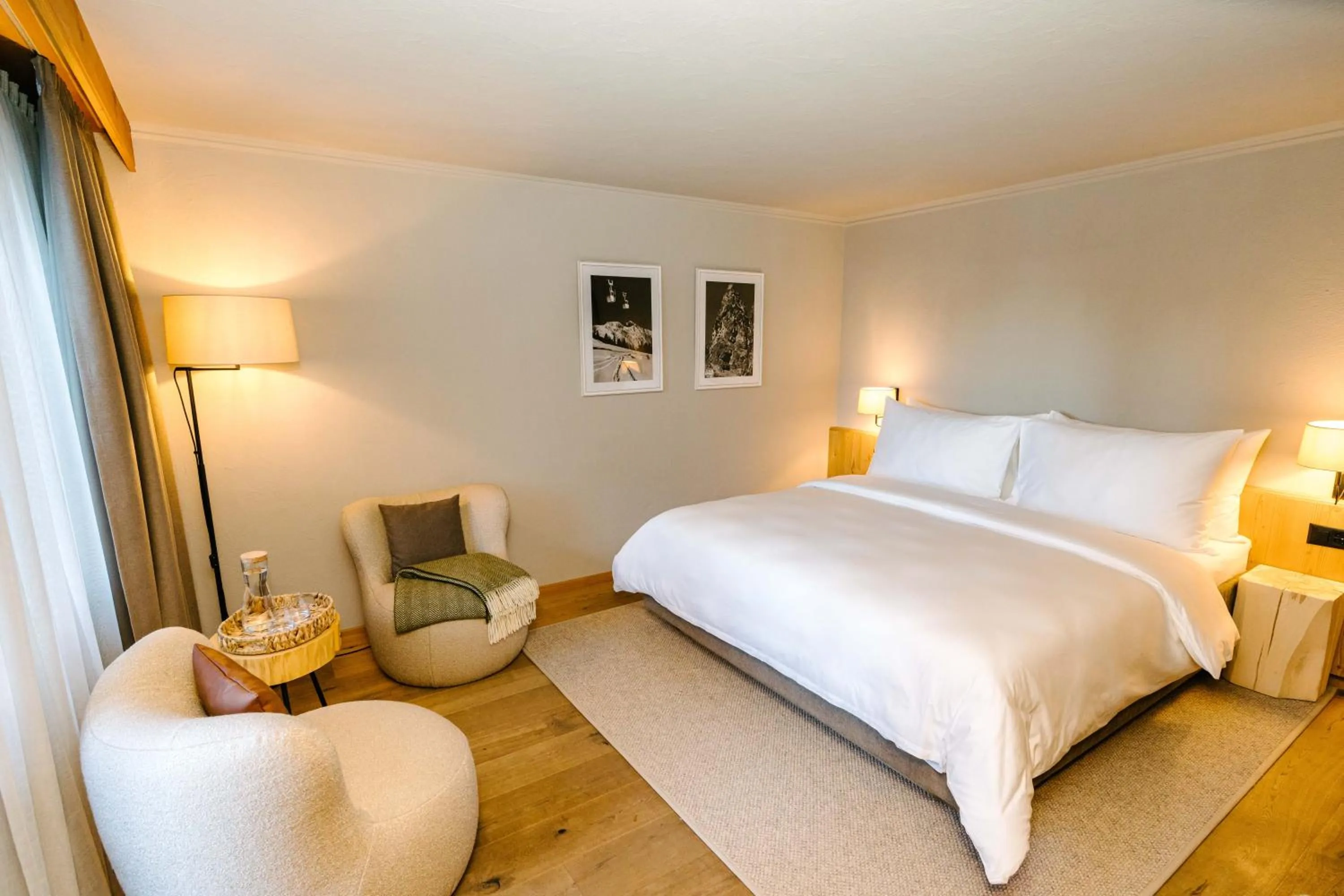 Bed in Seven Alpina Boutique Hotel