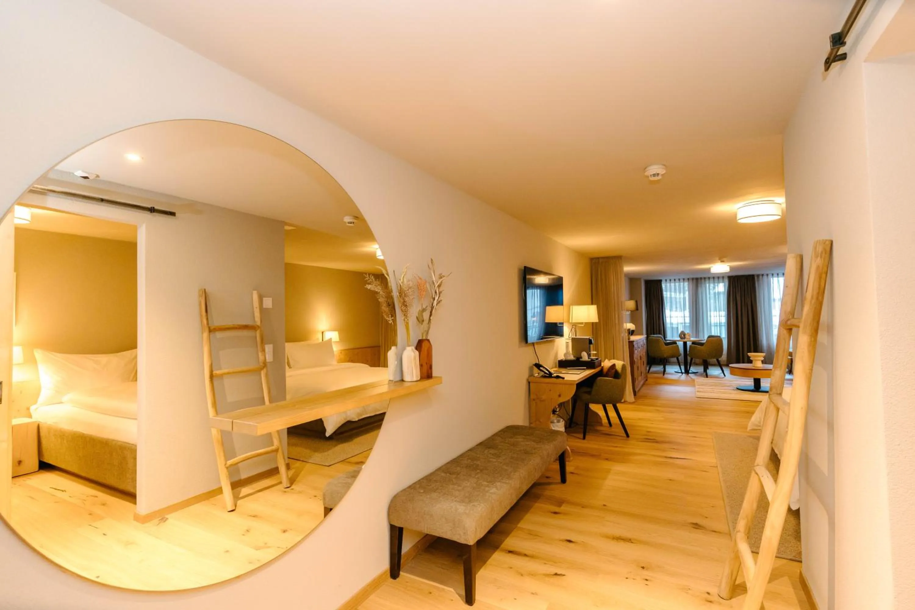 Bed in Seven Alpina Boutique Hotel