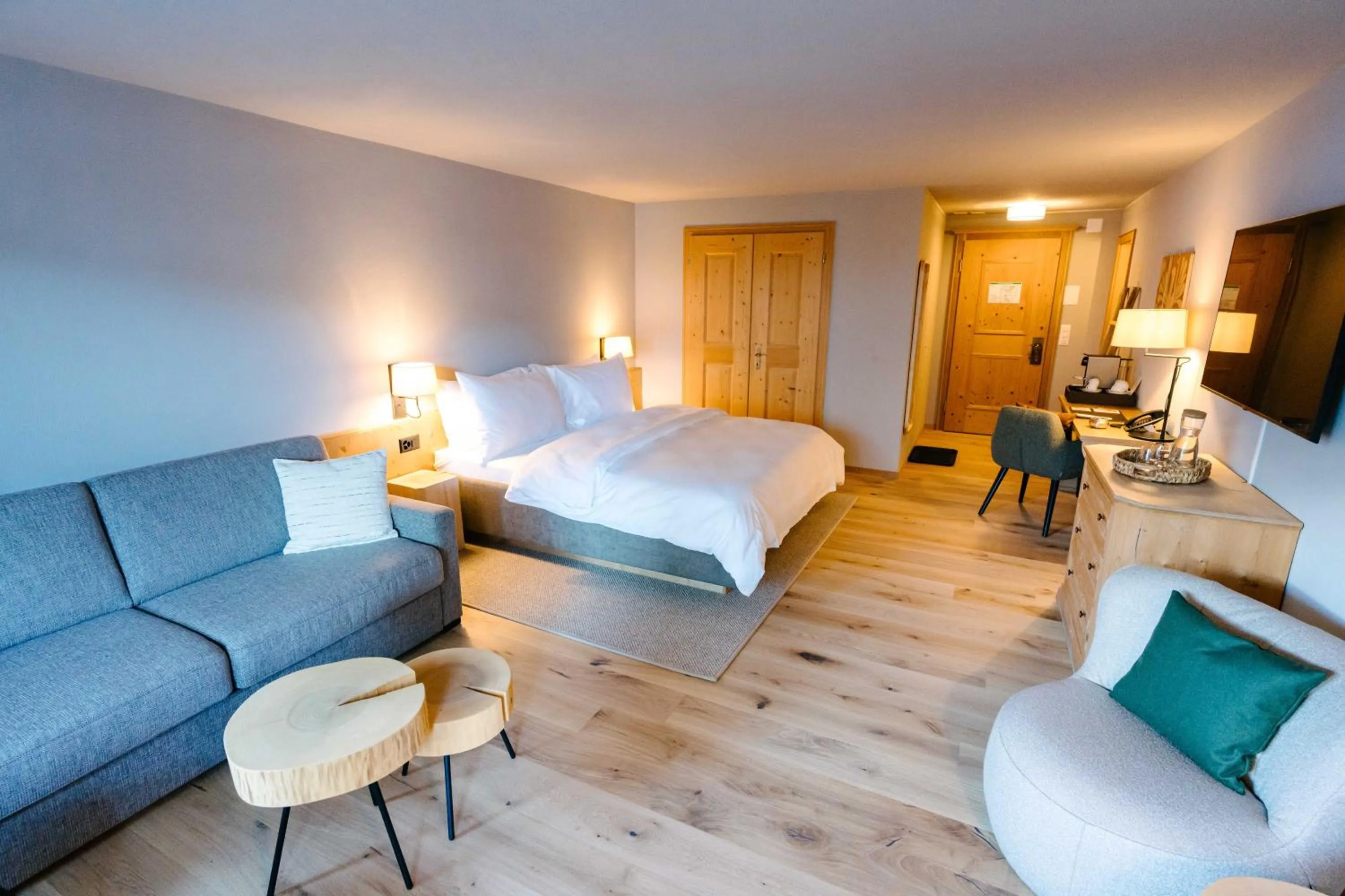 Bed in Seven Alpina Boutique Hotel