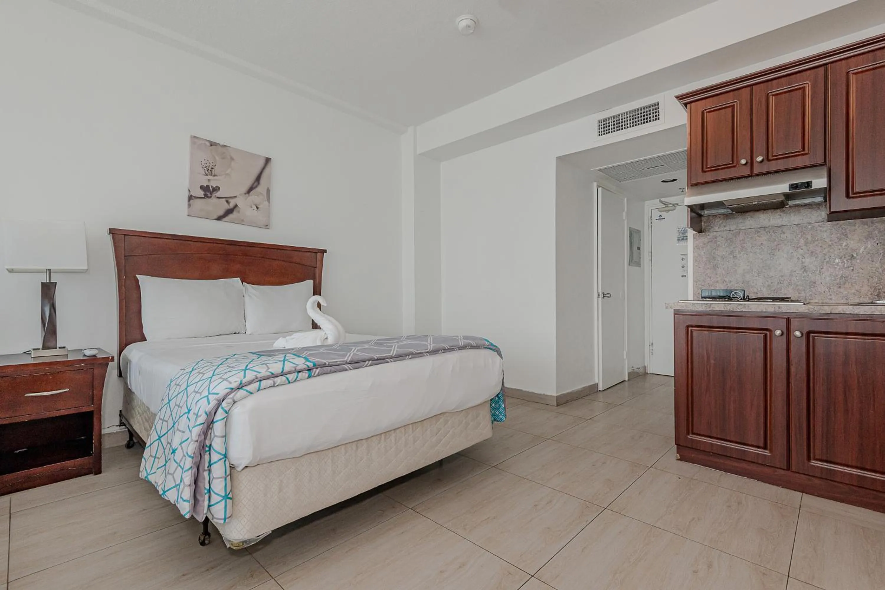 Bed in Beach Front Studio Miami Beach