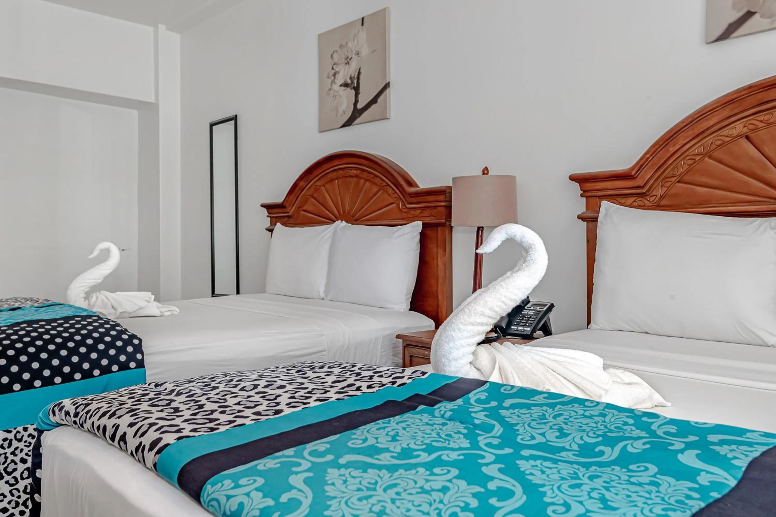 Bed in Beach Front Studio Miami Beach