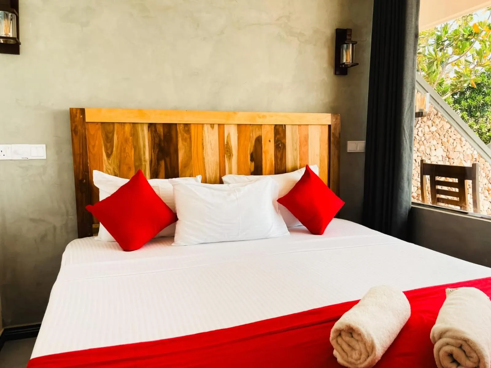 Bed in Coral Beach Hotel