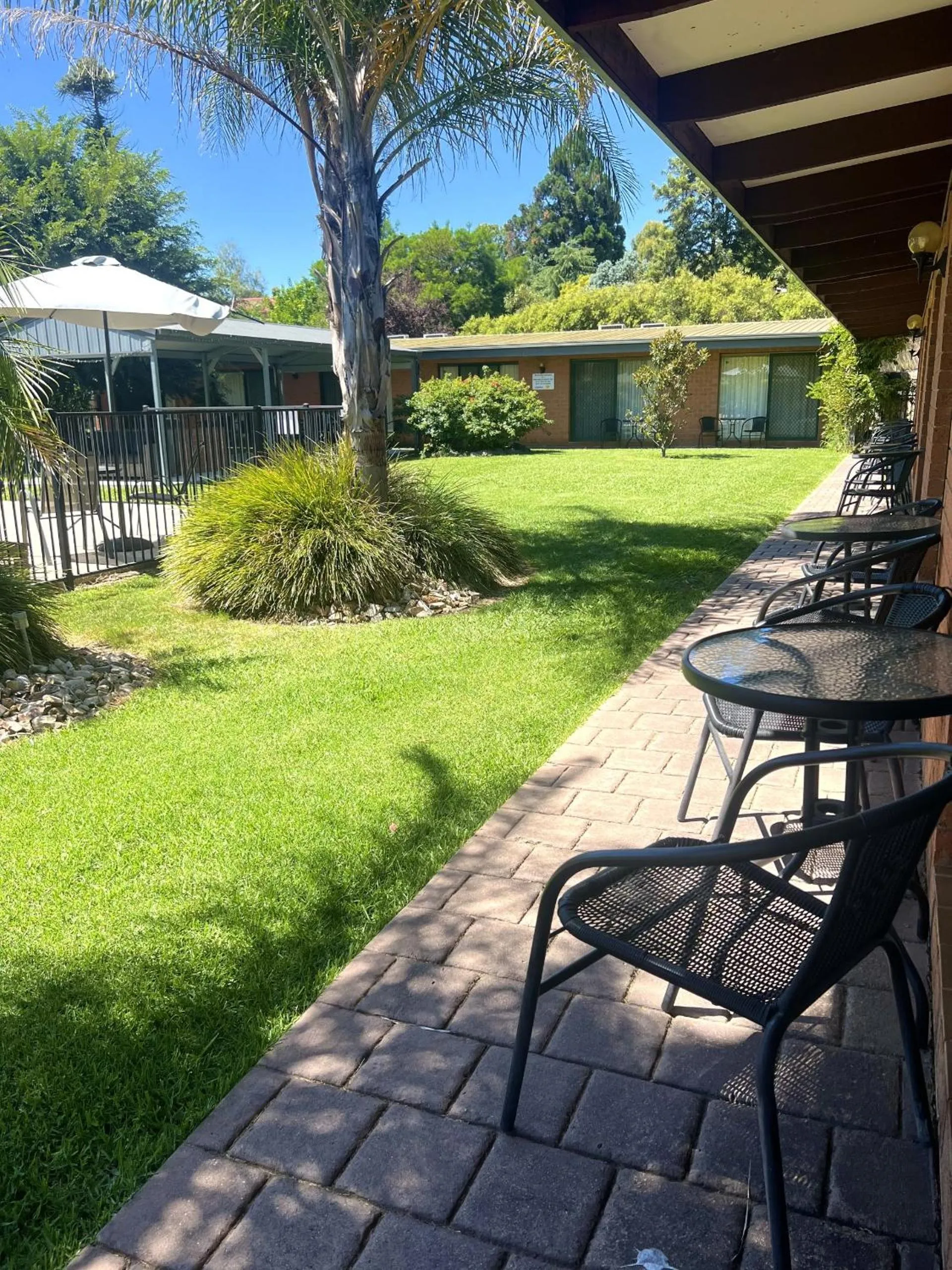 Pool view in Alexandra Motor Inn