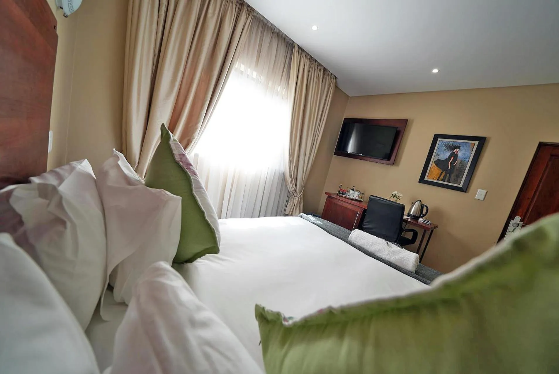 Bed in Over The Moon Guesthouse