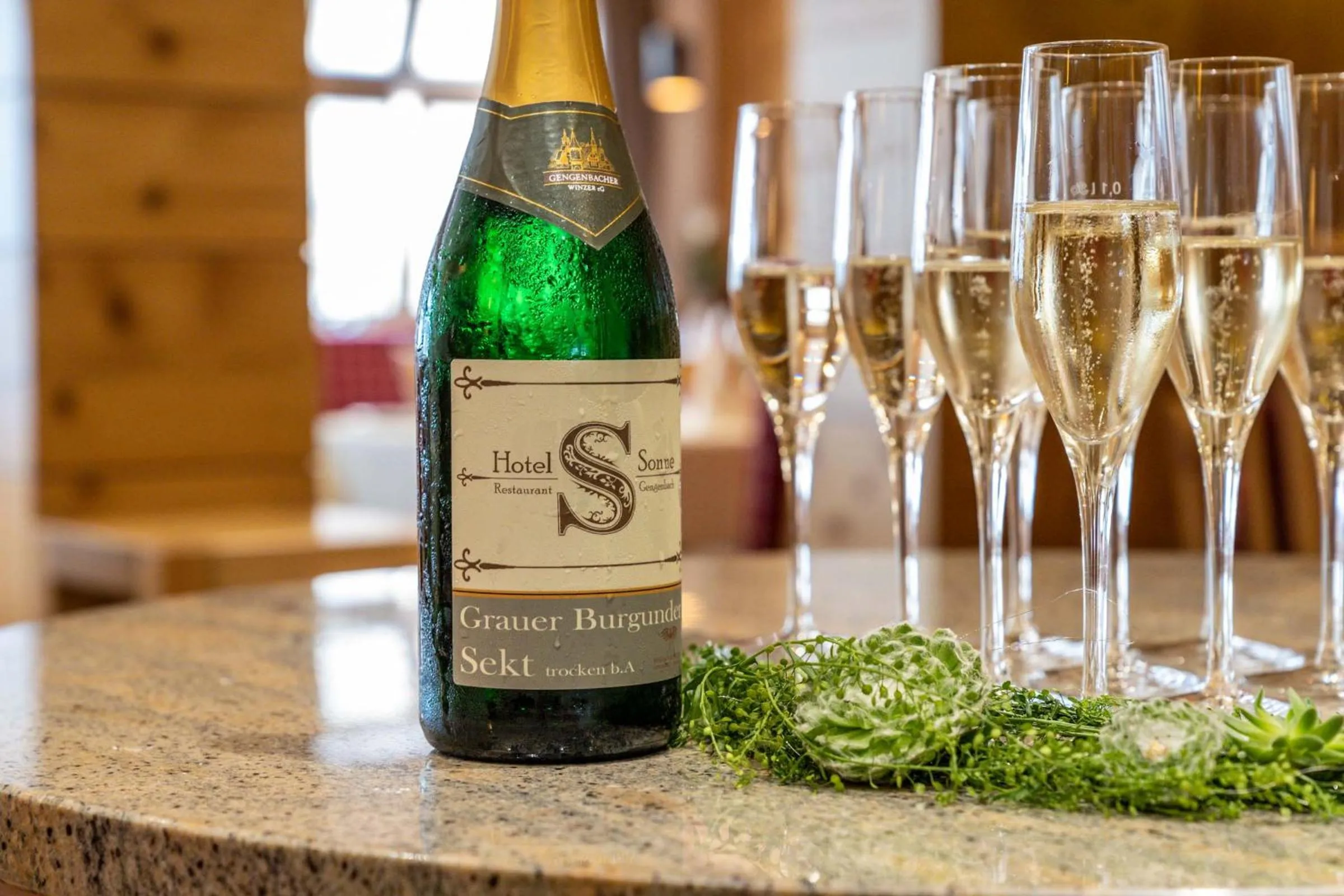 Alcoholic drinks in Hotel Restaurant Sonne