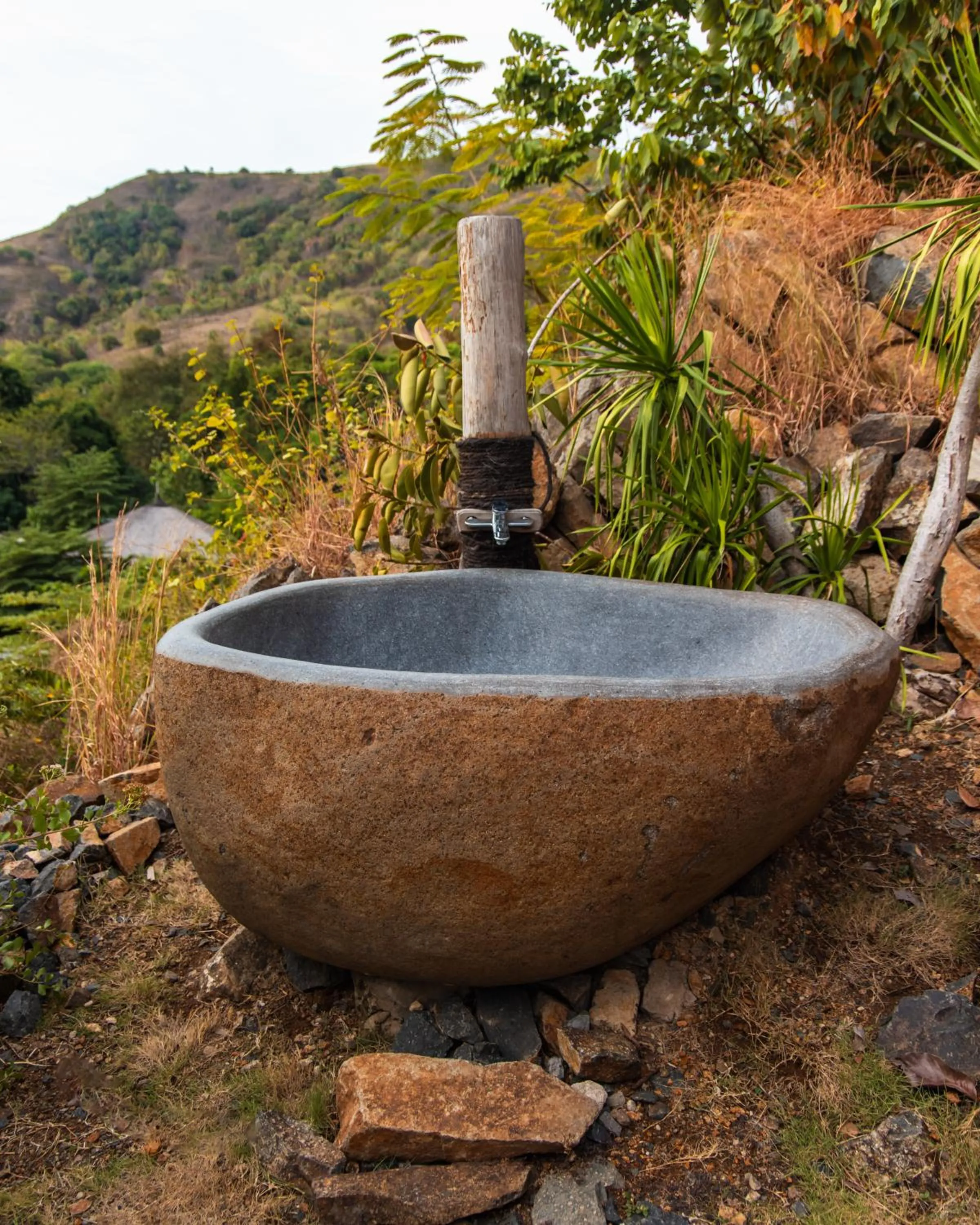 Natural landscape in Menjaga Bay