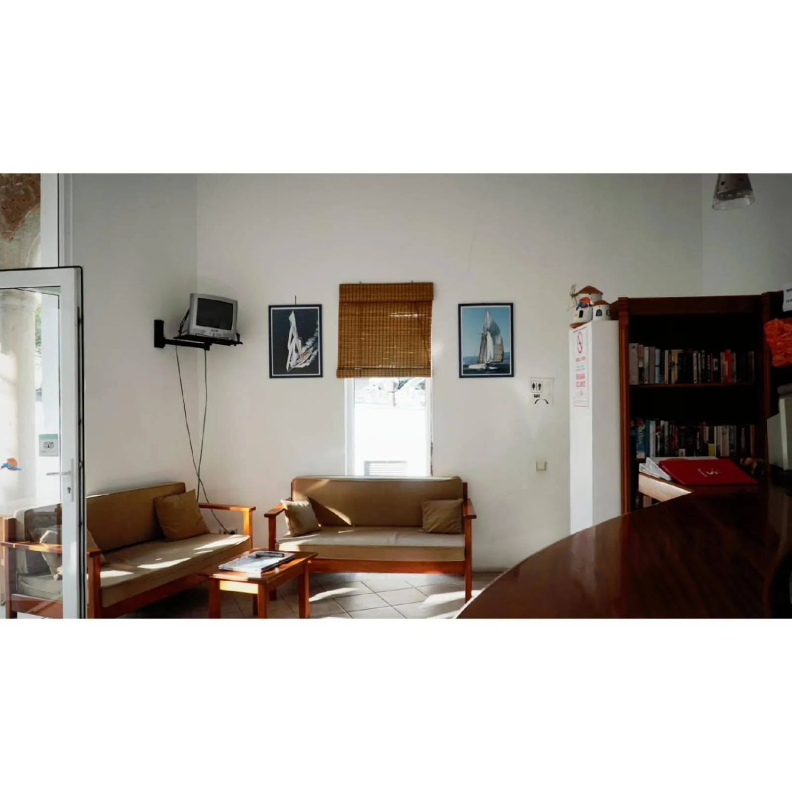 Library in Gumbet Cove Hotel