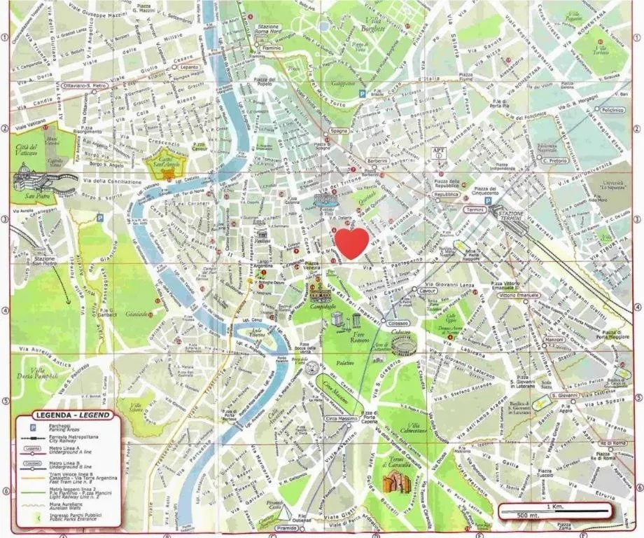 Property building in Five Rooms Rome Guesthouse