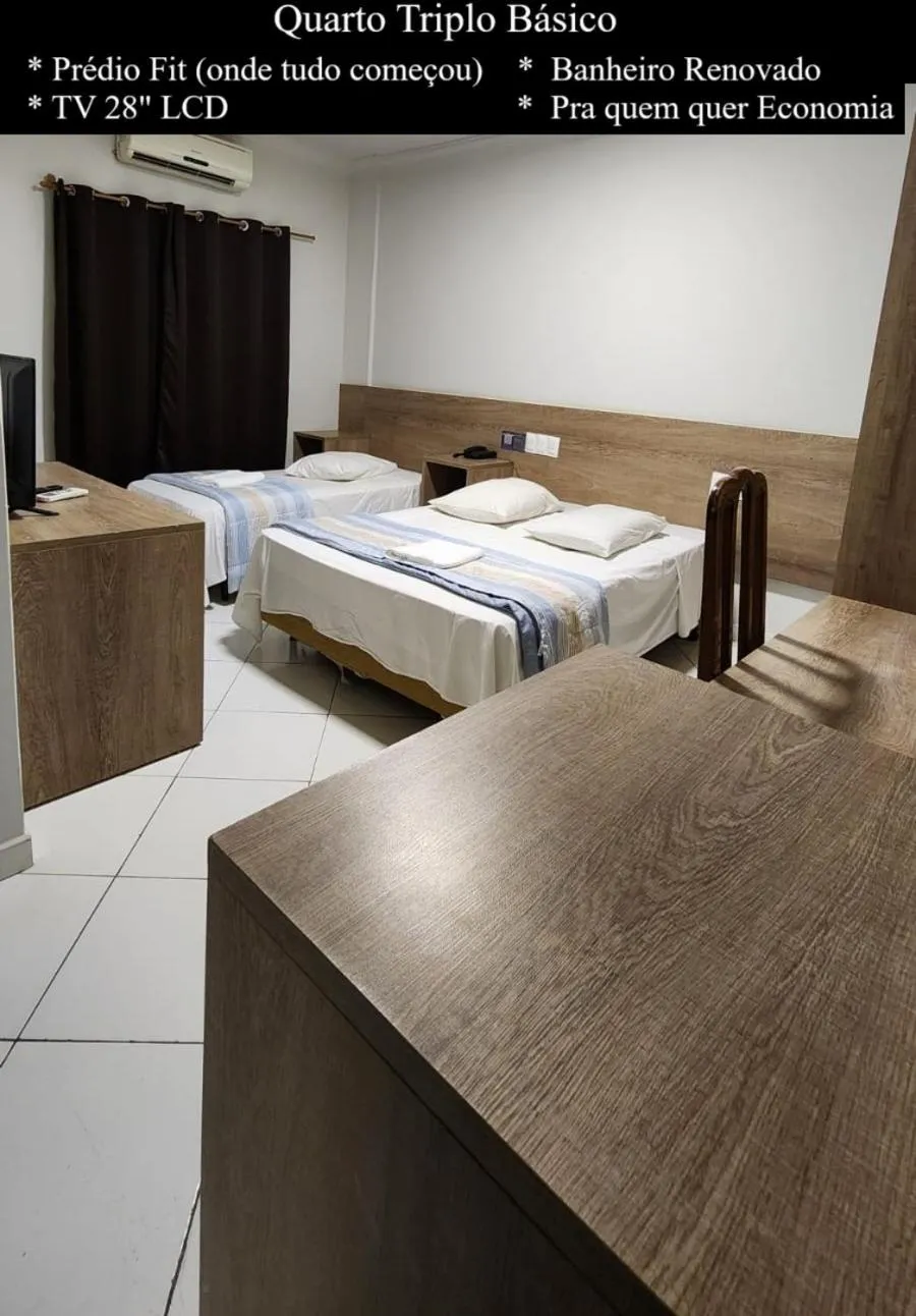 Bed in HOTEL CAMPO GRANDE