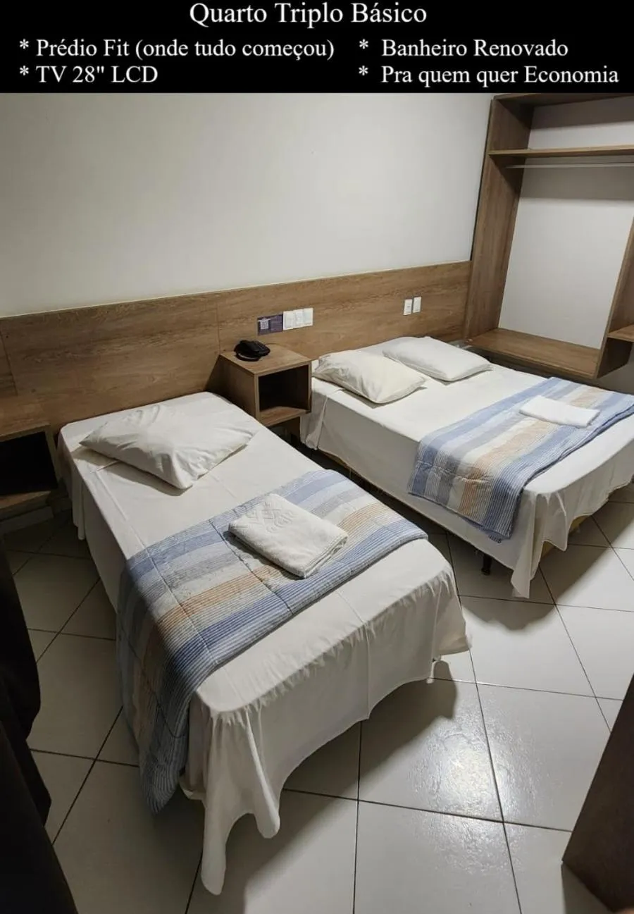 Bed in HOTEL CAMPO GRANDE