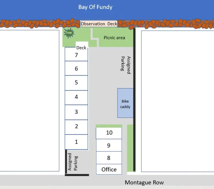 Location in Seawinds Motel & Cottages