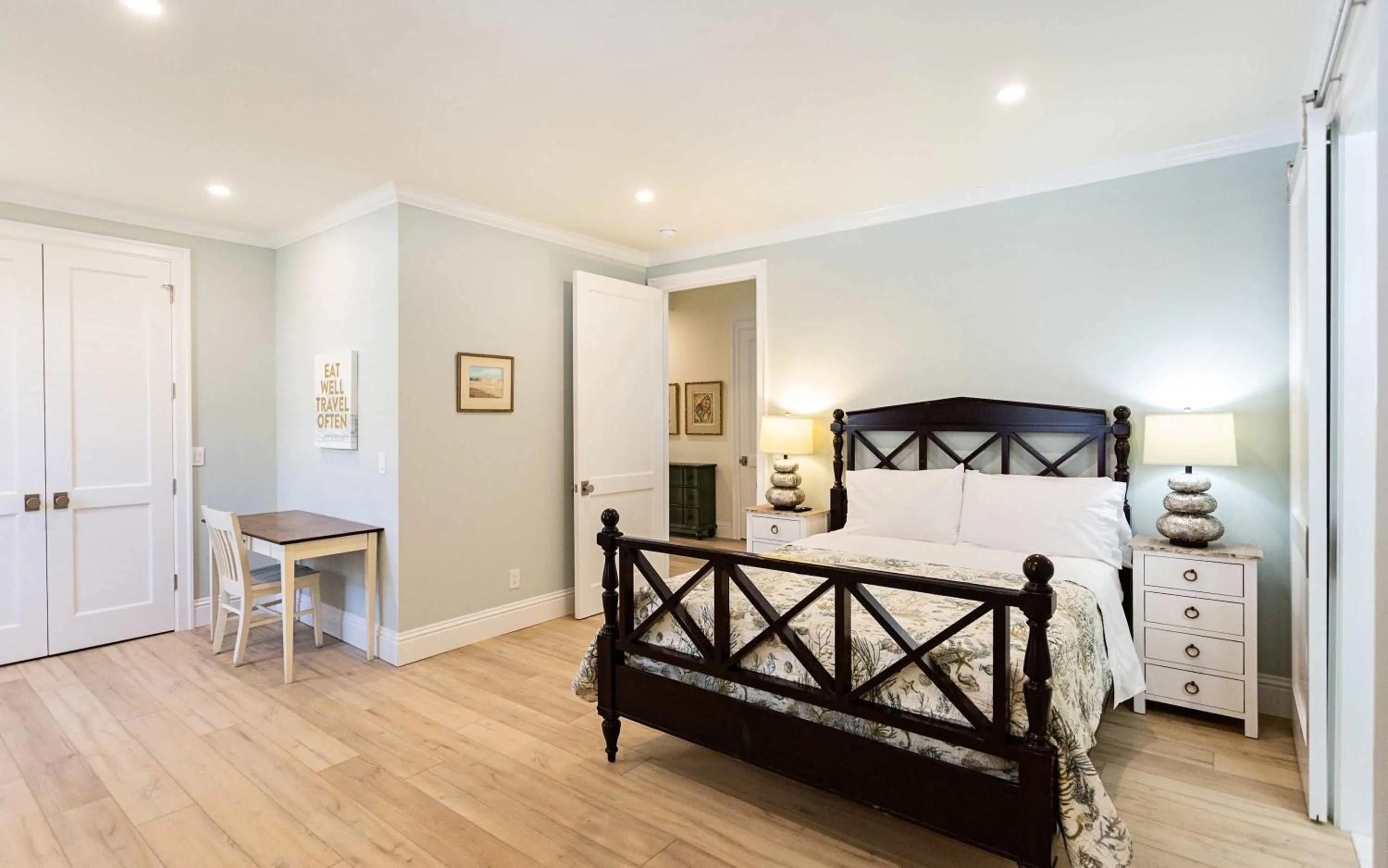 Bed in Tuscan Vacation Rental