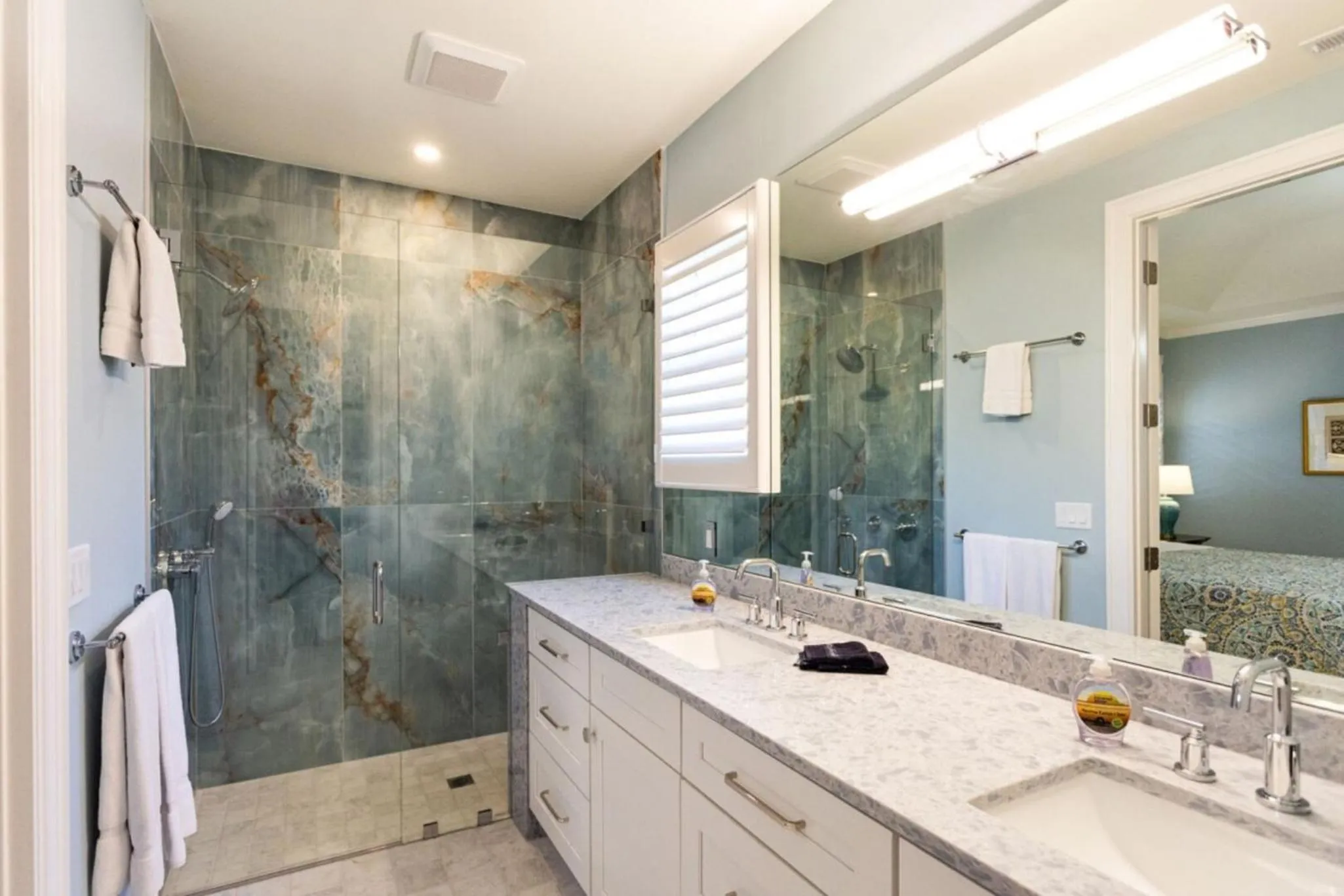 Shower in Tuscan Vacation Rental