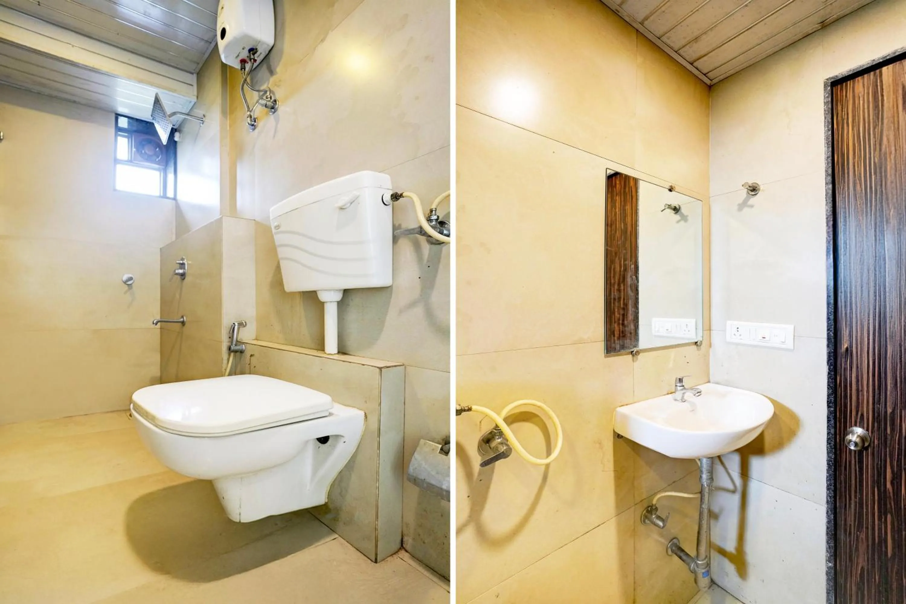 Bathroom in Super Hotel O Seawoods Near Palm Beach Road Formerly Sai Roop