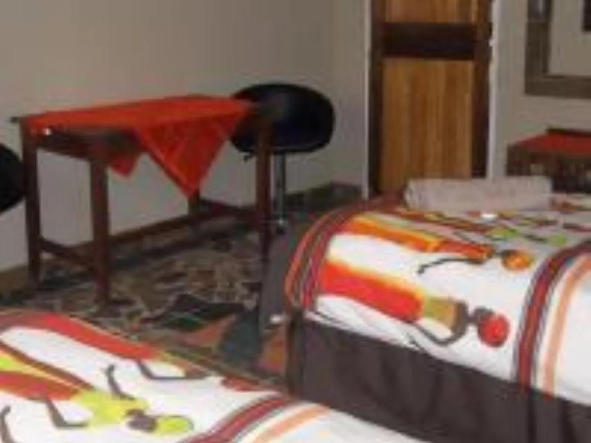 Decorative detail, Bed in Emahlathini Guest Farm