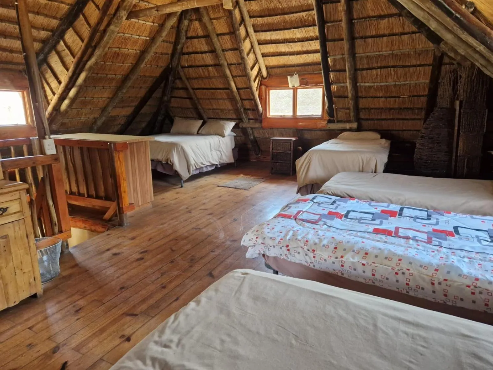 Bed in Emahlathini Guest Farm