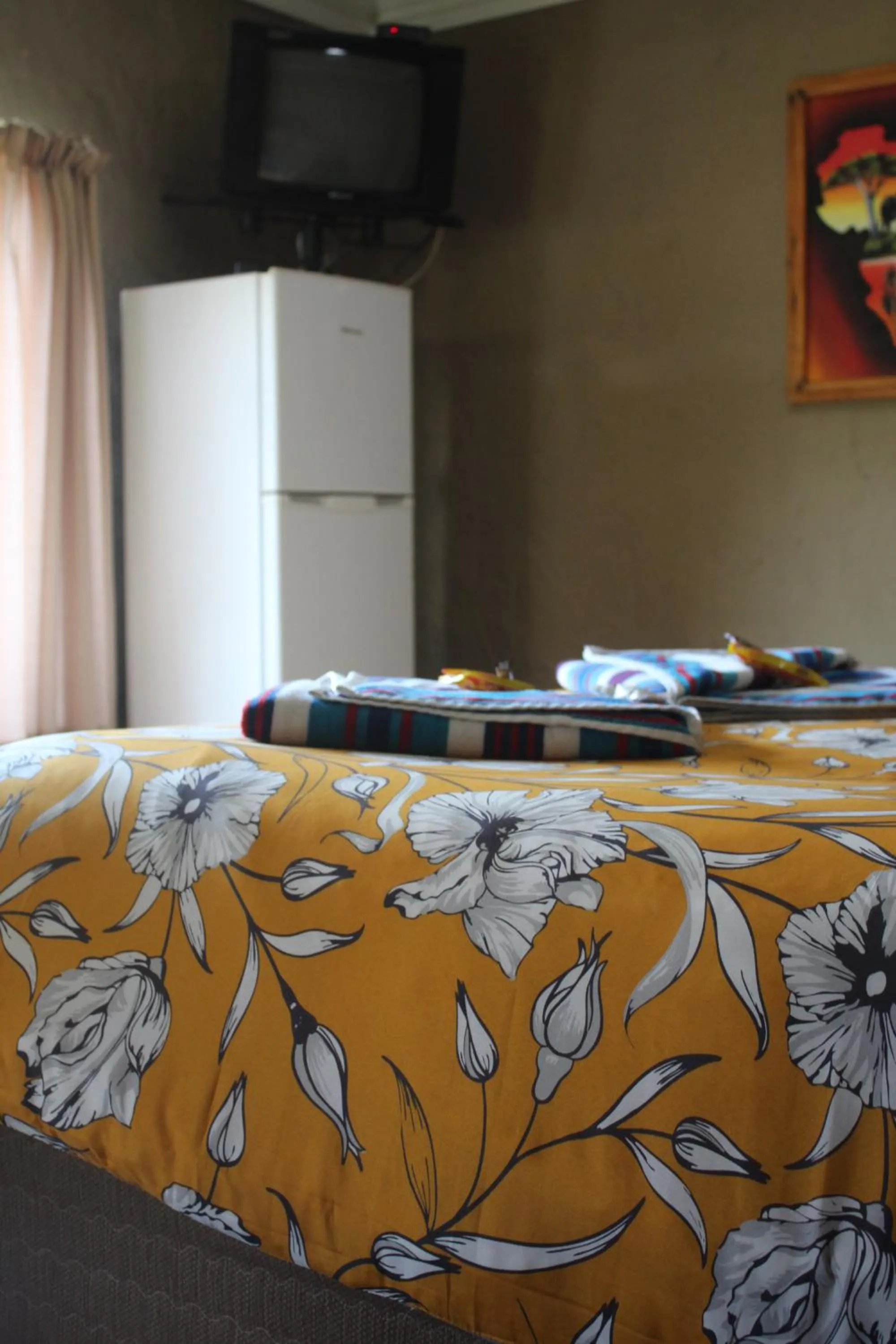Bed in Emahlathini Guest Farm