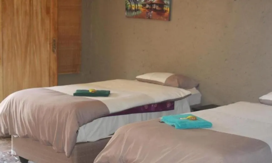 Bed in Emahlathini Guest Farm