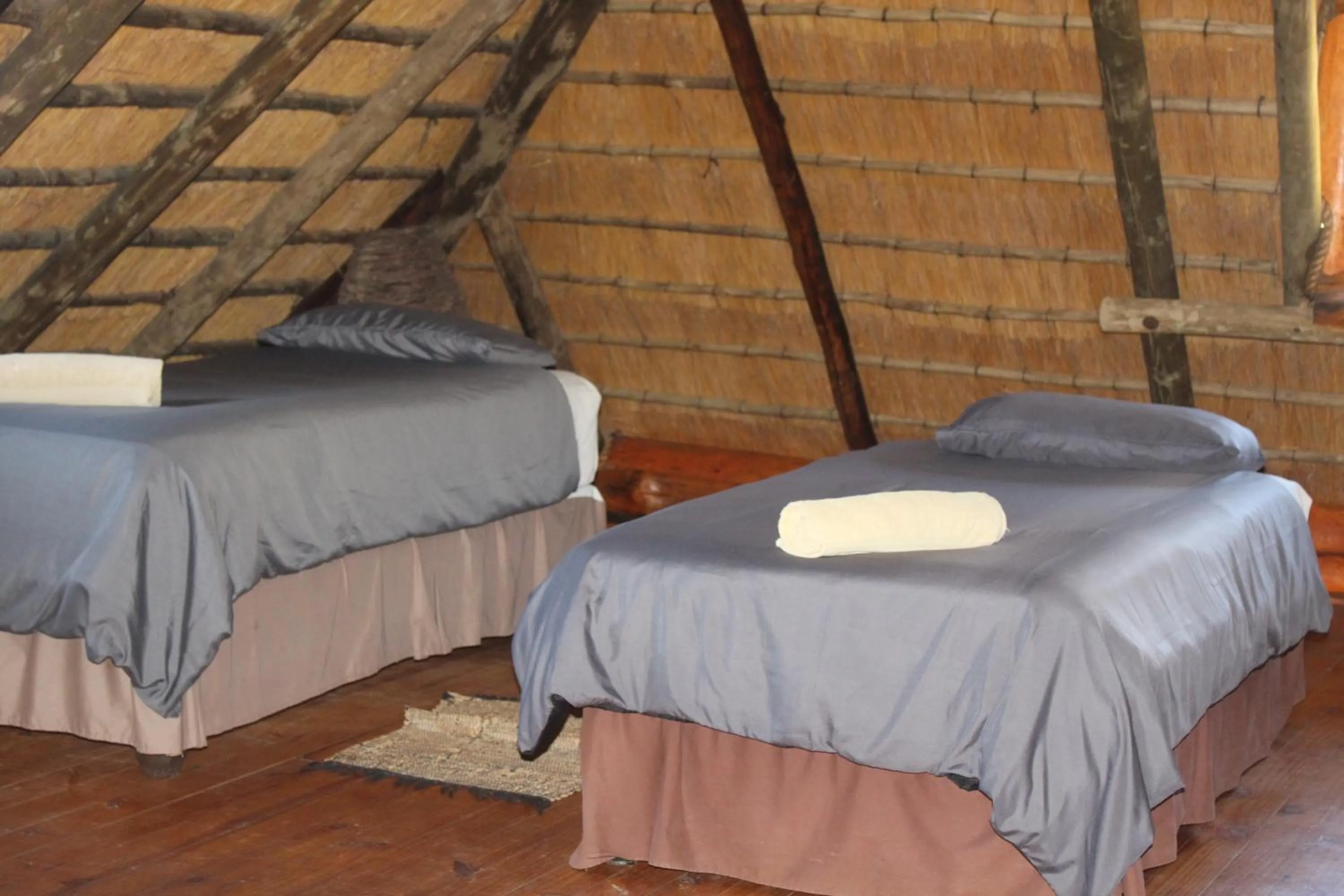 Bed in Emahlathini Guest Farm