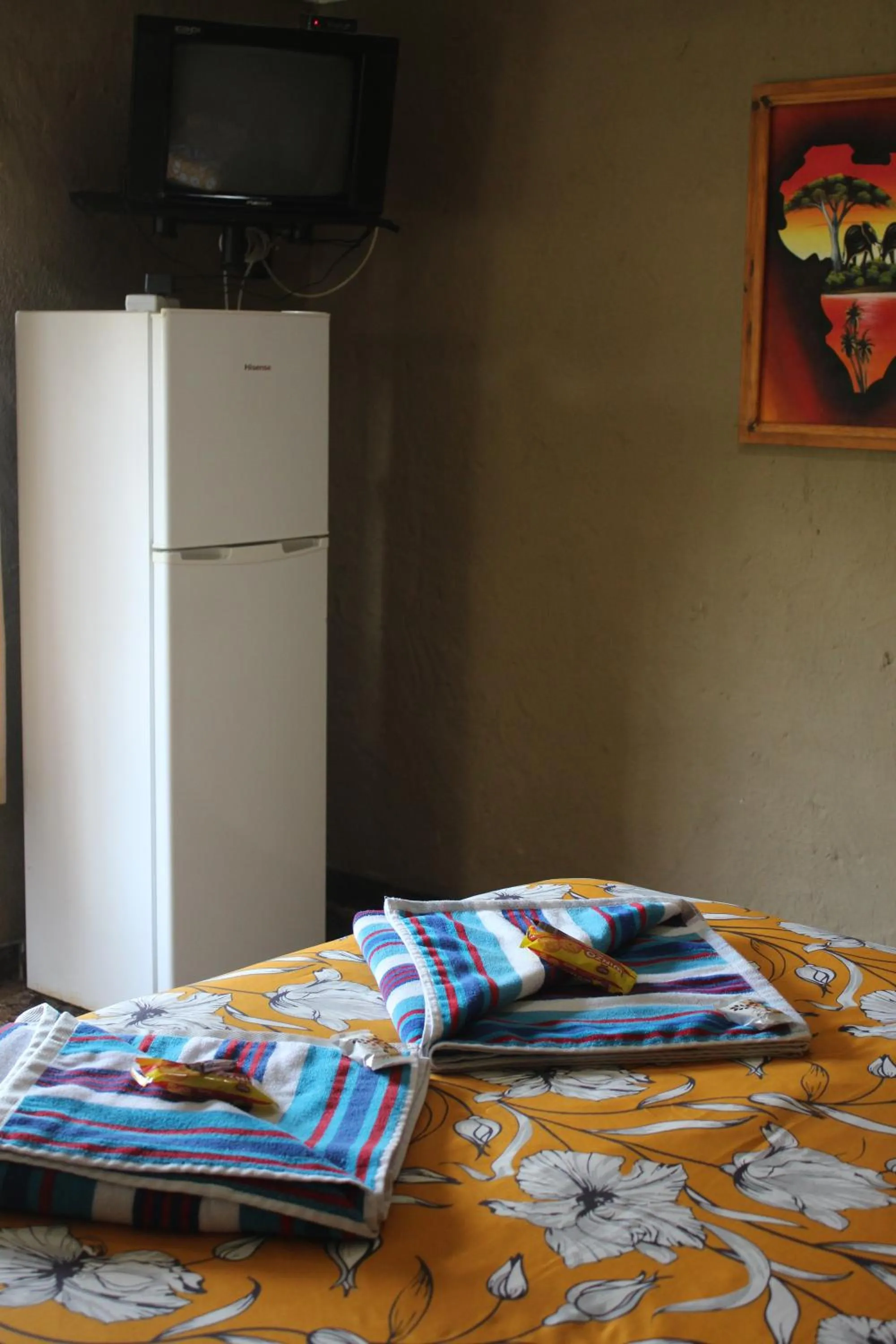 Bed in Emahlathini Guest Farm