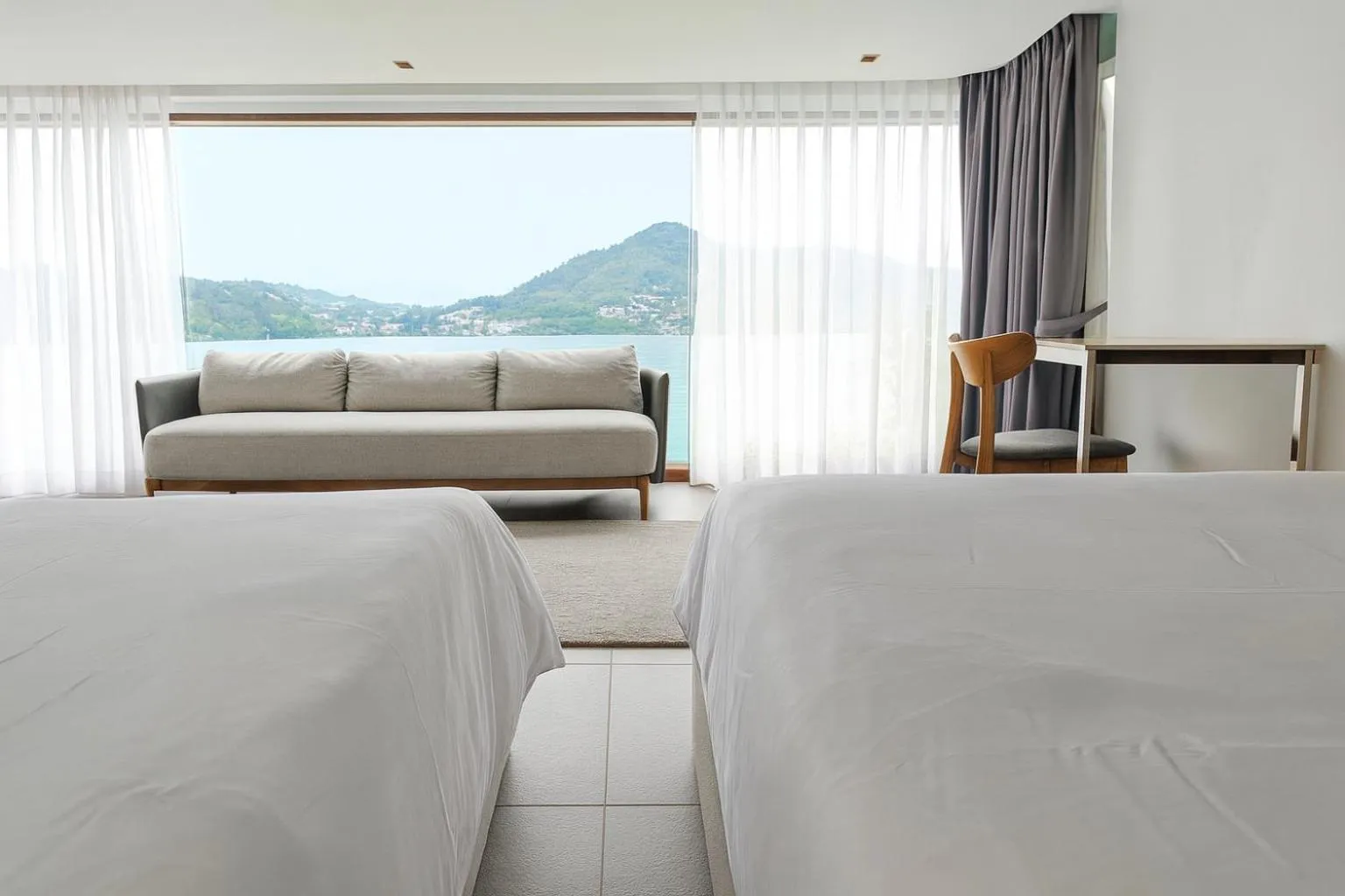 Bedroom, Bed in Villa Nevaeh - Ocean Front Private Villa Kamala Beach