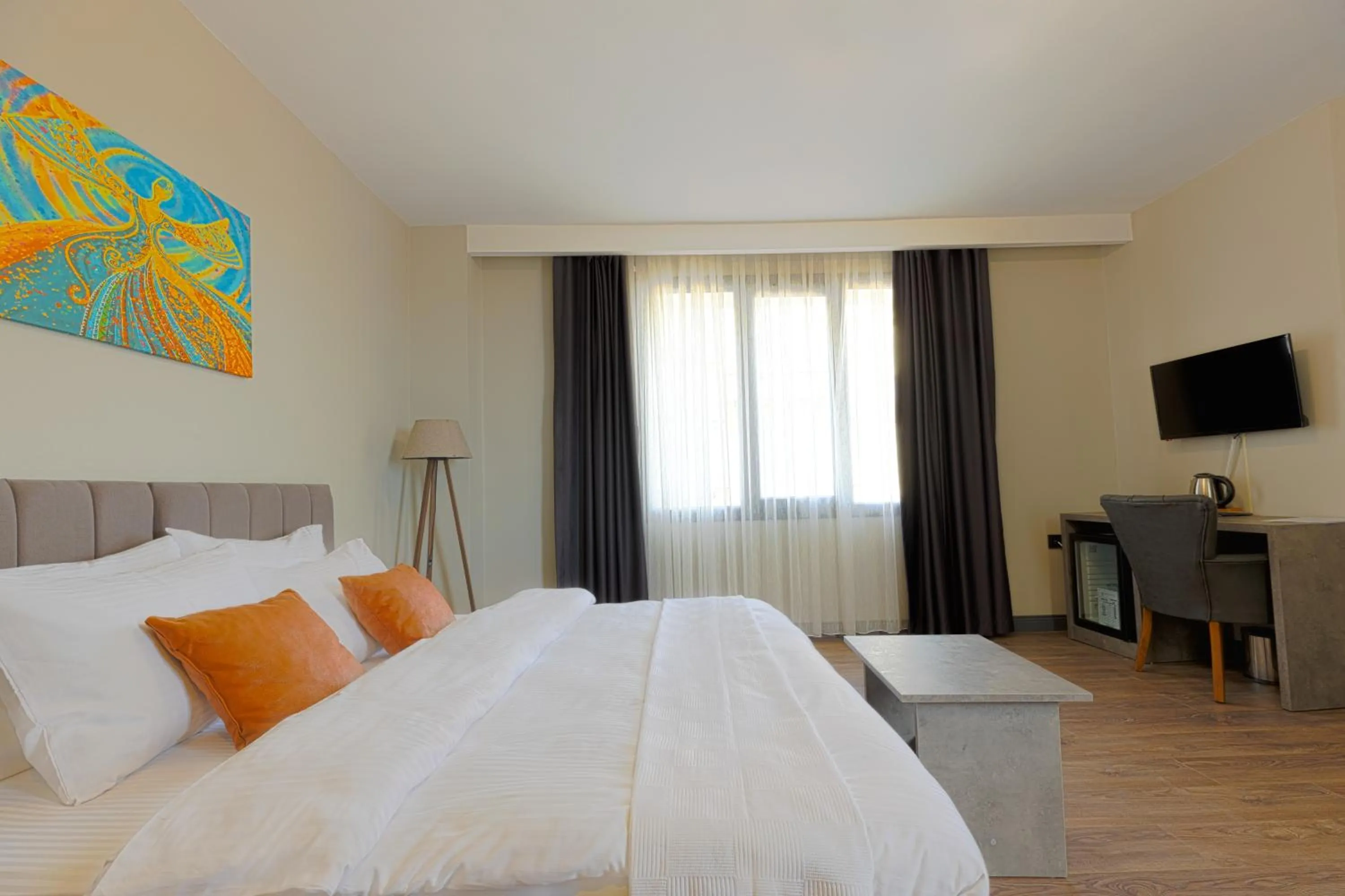 Bed in Grand royal hotel