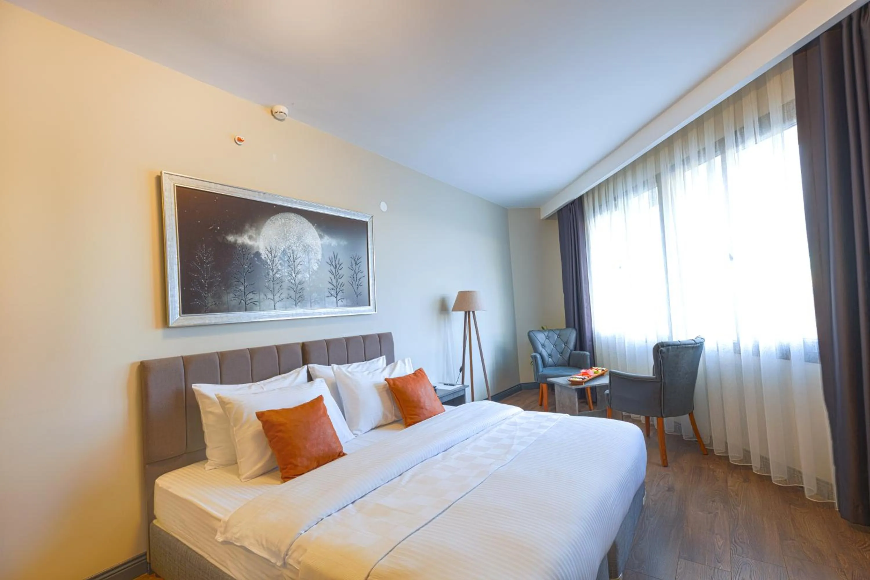 Bed in Grand royal hotel