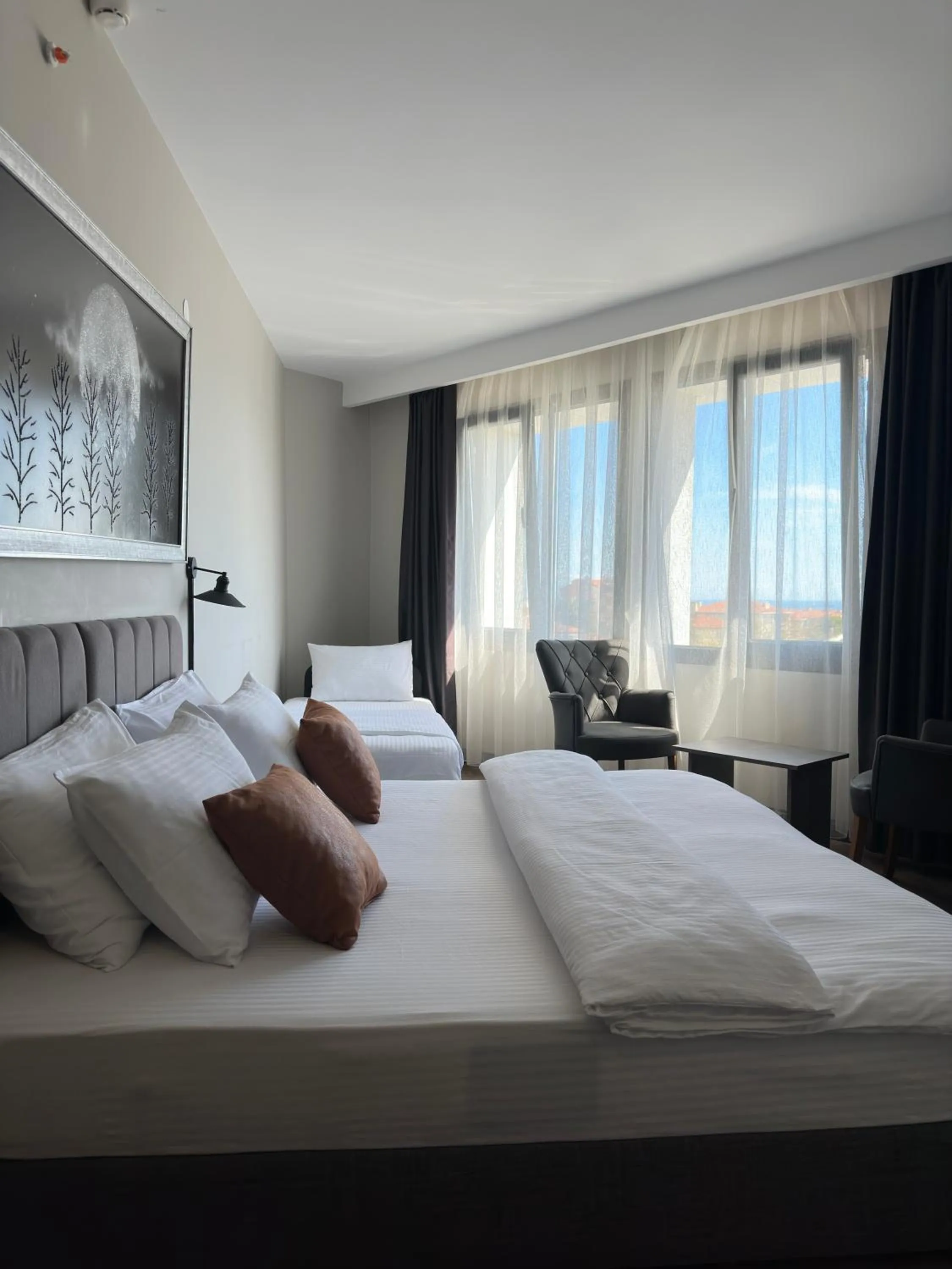 Bed in Grand royal hotel