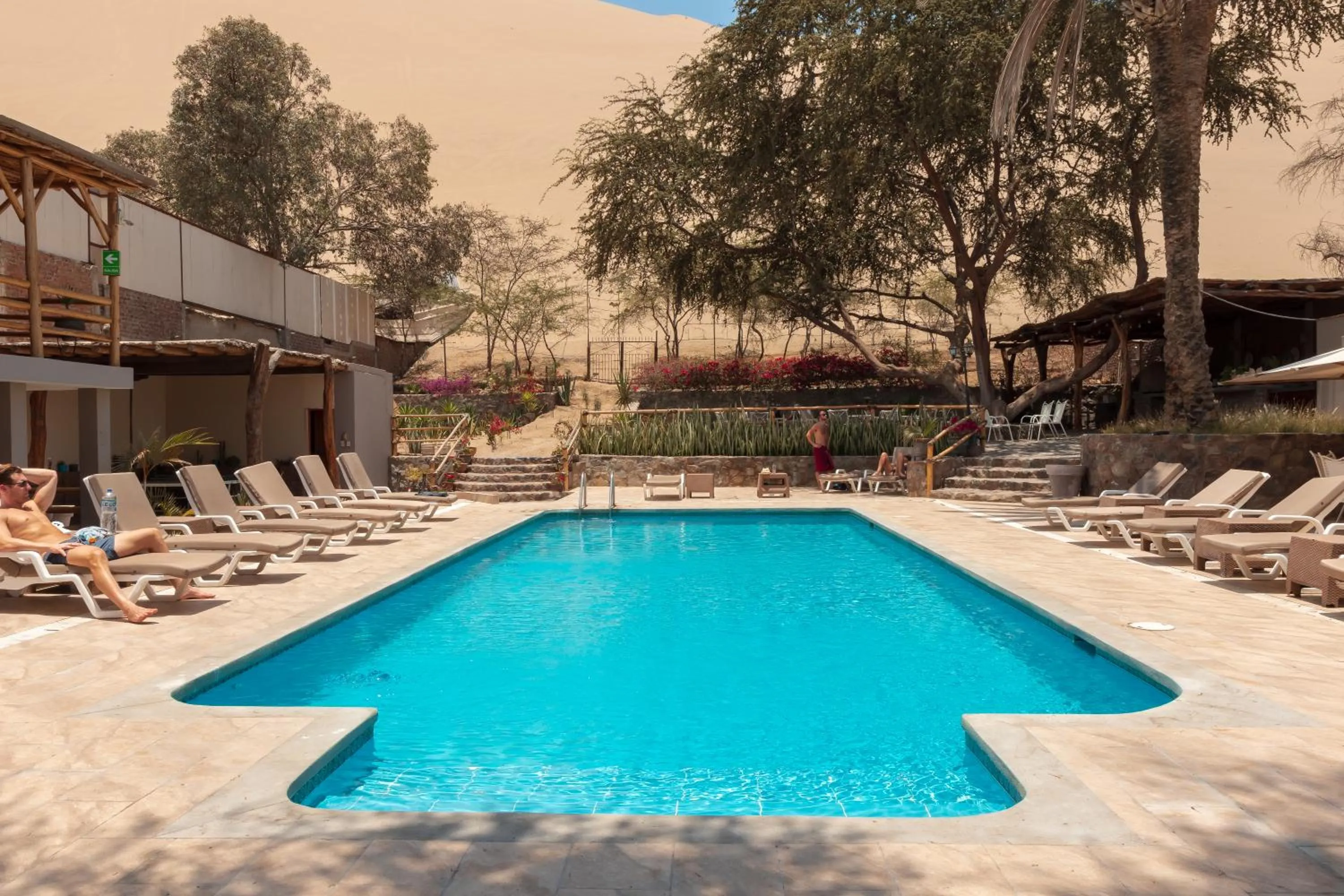 Pool view in Hotel El Huacachinero- Hotel Familiar