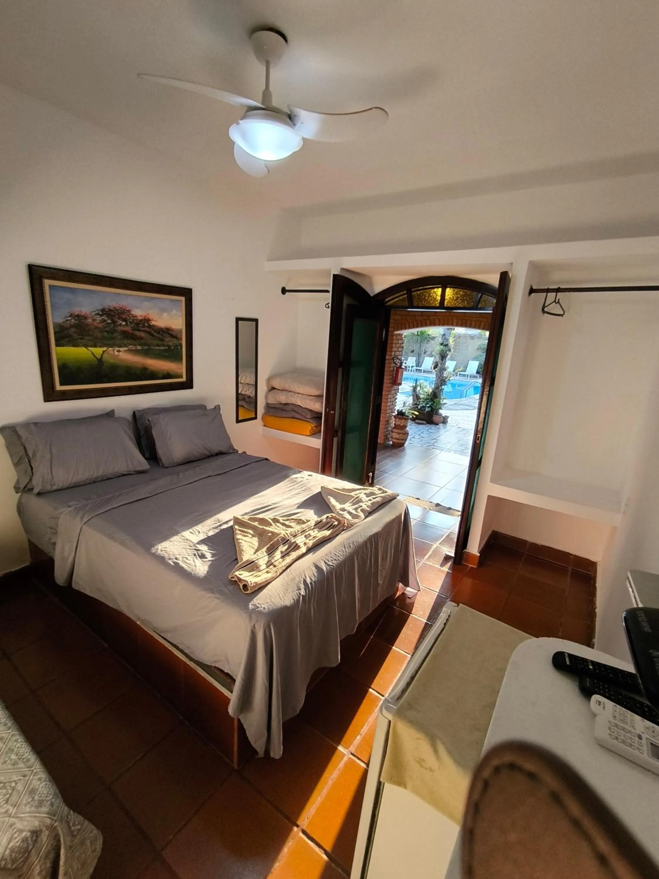 Bed in Pousada Na Praia Ubatuba