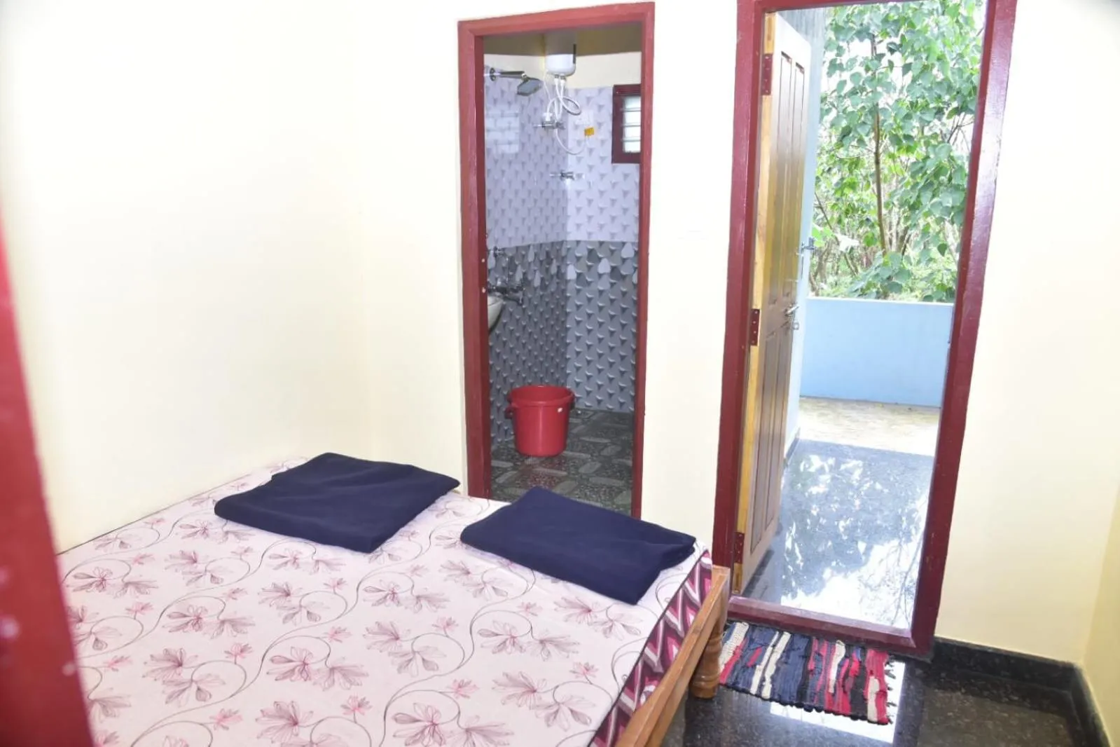 Bed in Devatha Homestay, Guest House, Hotel,Dharmasthala-2